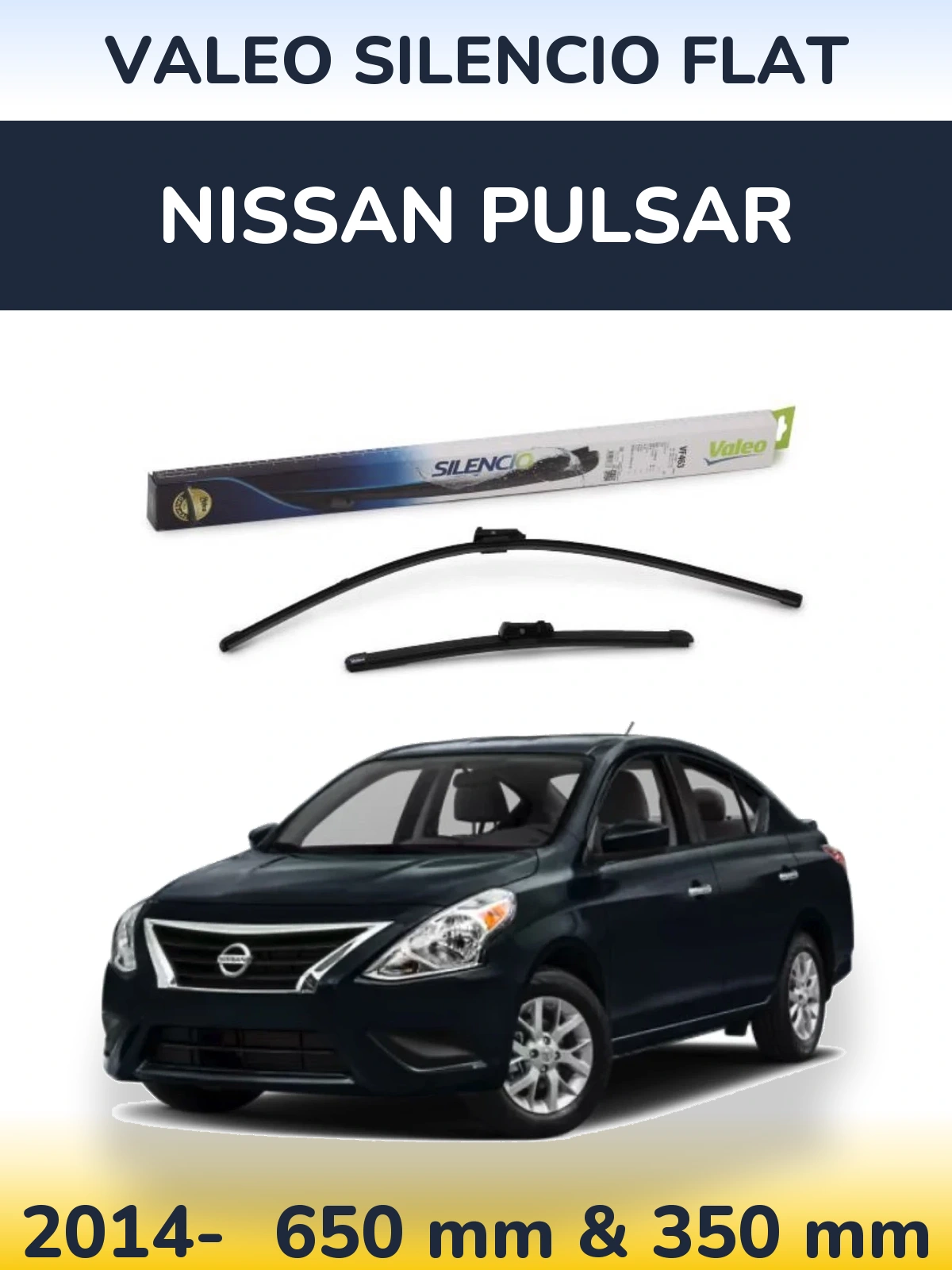 Ștergătoare Valeo Silencio Flat pentru Nissan Pulsar