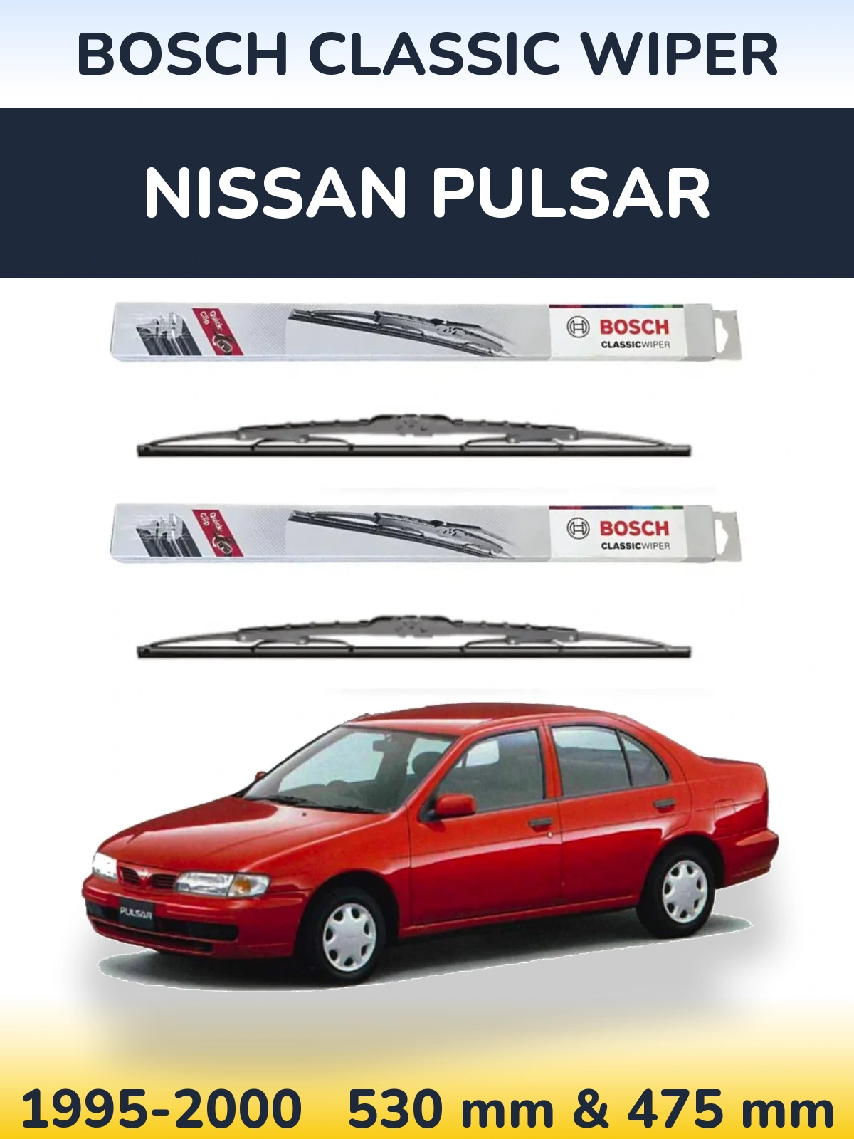 Ștergătoare BOSCH Classic Wiper pentru Nissan Pulsar