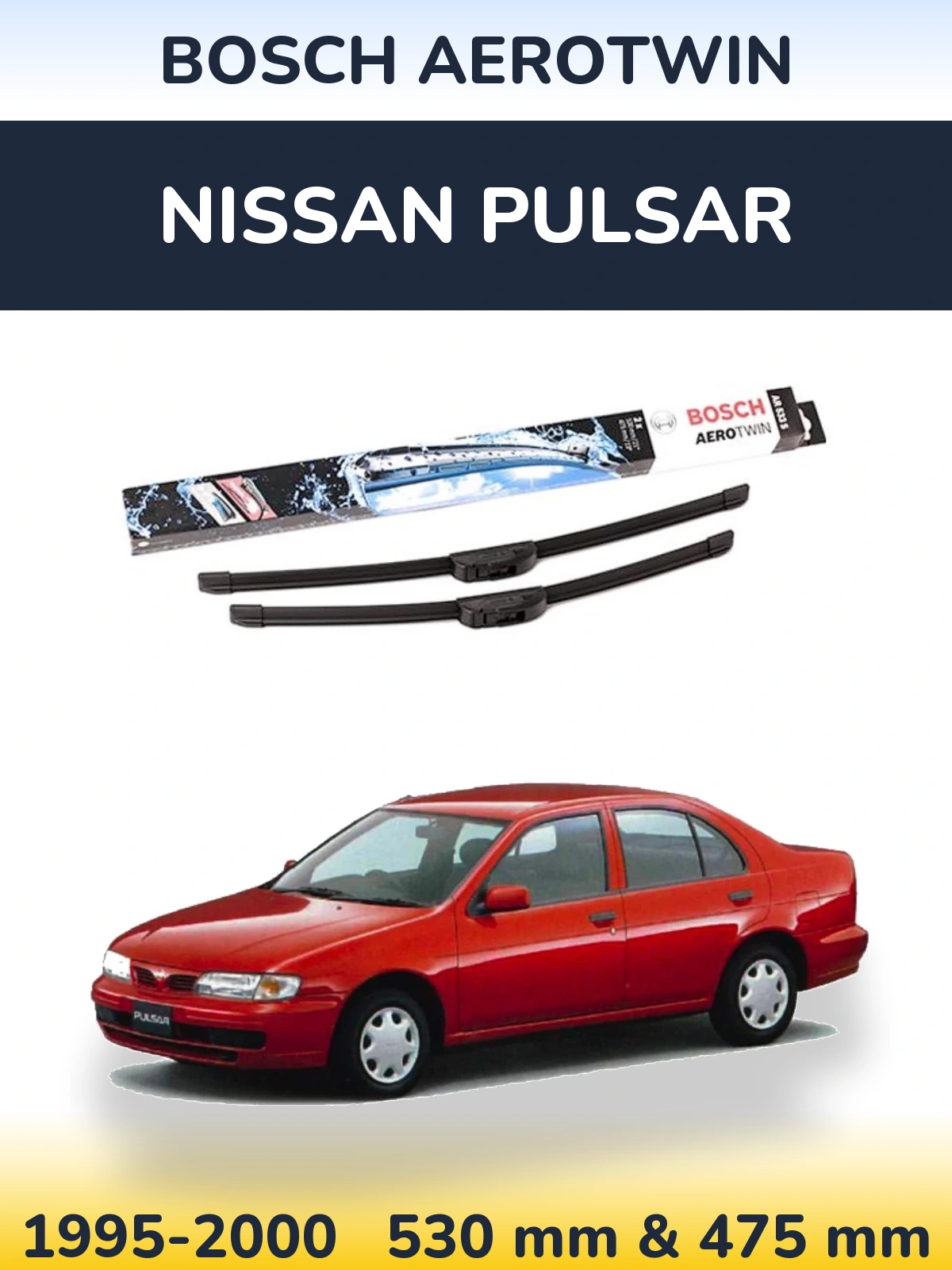 Ștergătoare BOSCH AeroTwin pentru Nissan Pulsar