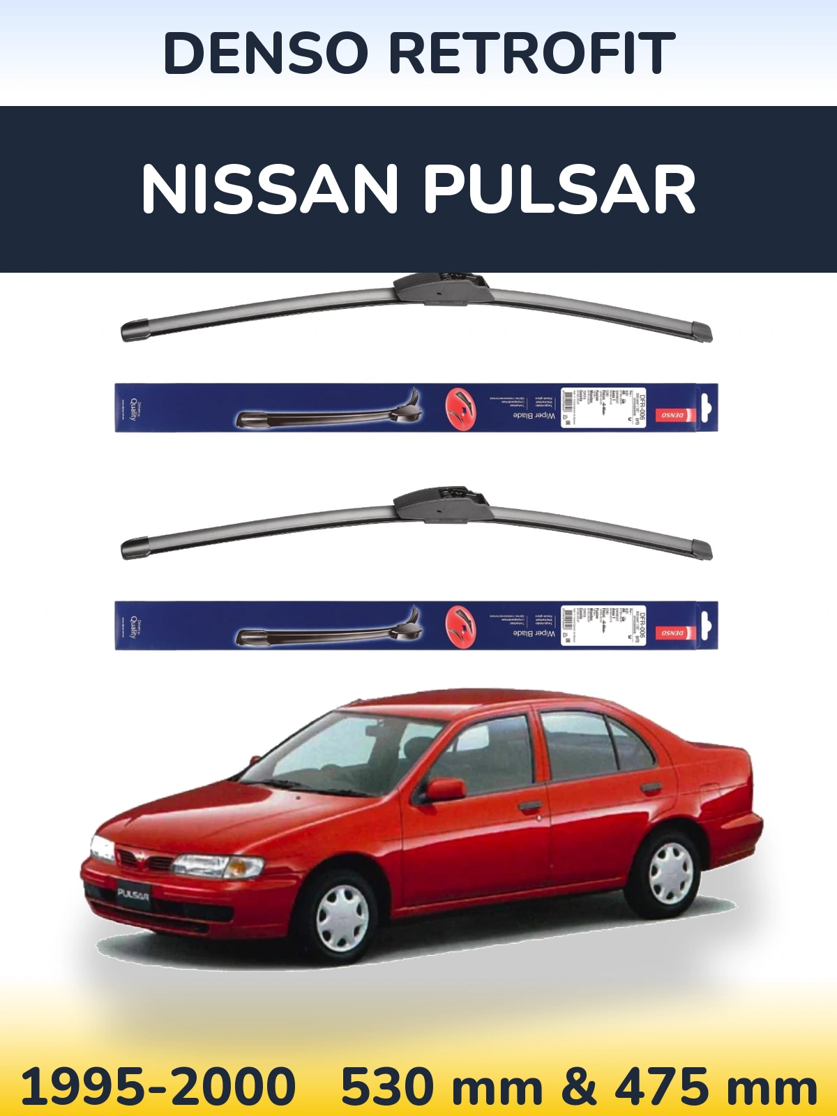 Ștergătoare Denso Retrofit pentru Nissan Pulsar