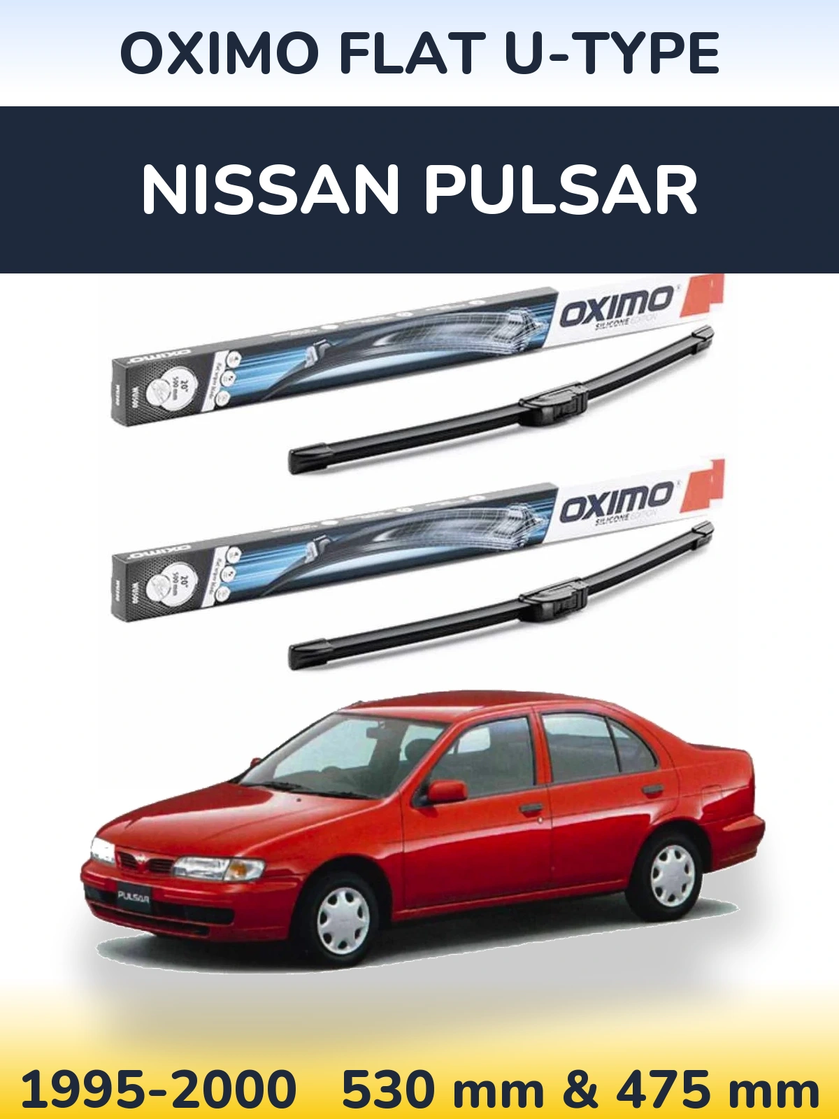 Ștergătoare Oximo Flat U-type pentru Nissan Pulsar