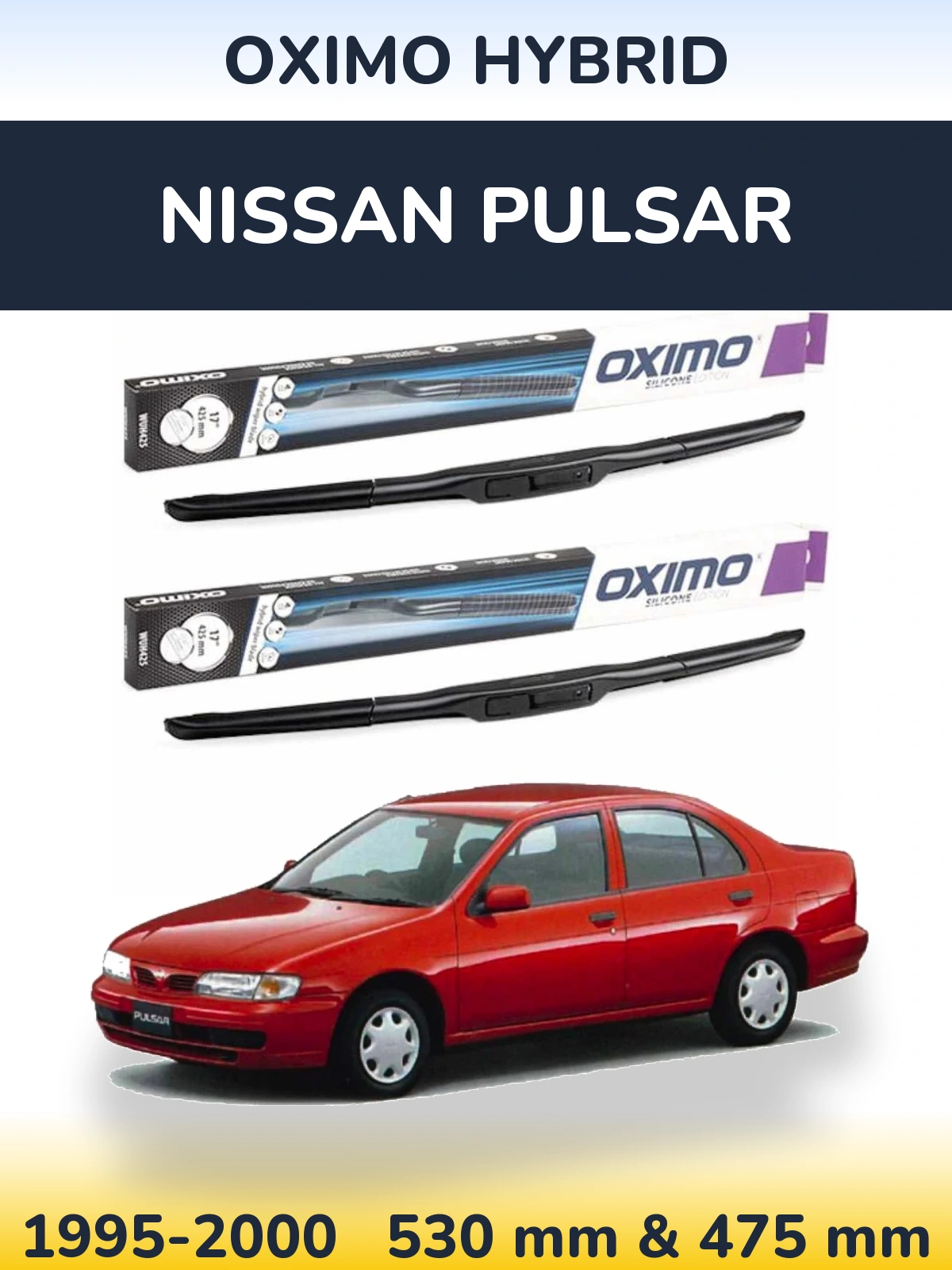 Ștergătoare Oximo Hybrid pentru Nissan Pulsar