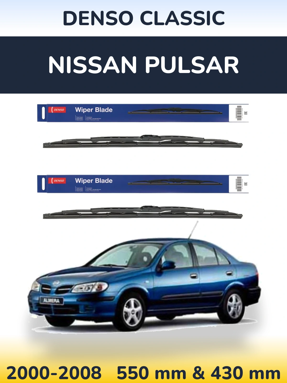 Ștergătoare Denso Classic pentru Nissan Pulsar