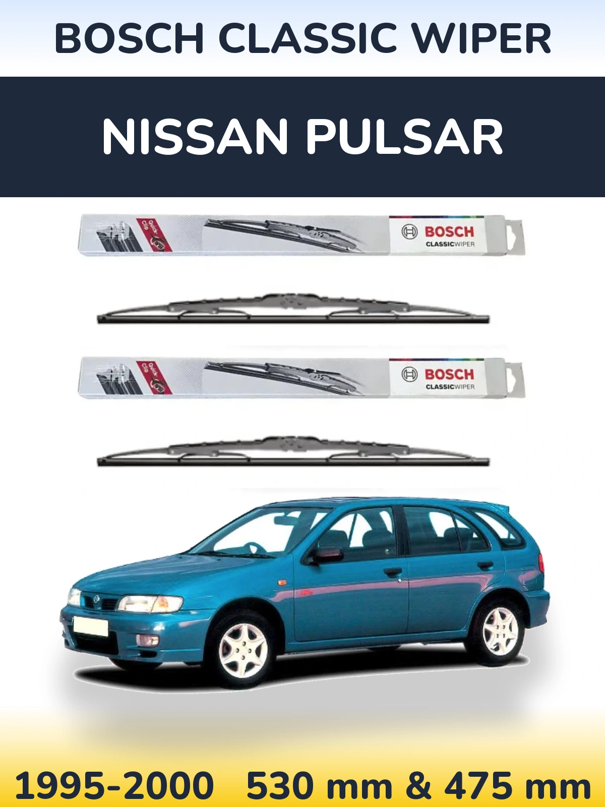 Ștergătoare BOSCH Classic Wiper pentru Nissan Pulsar