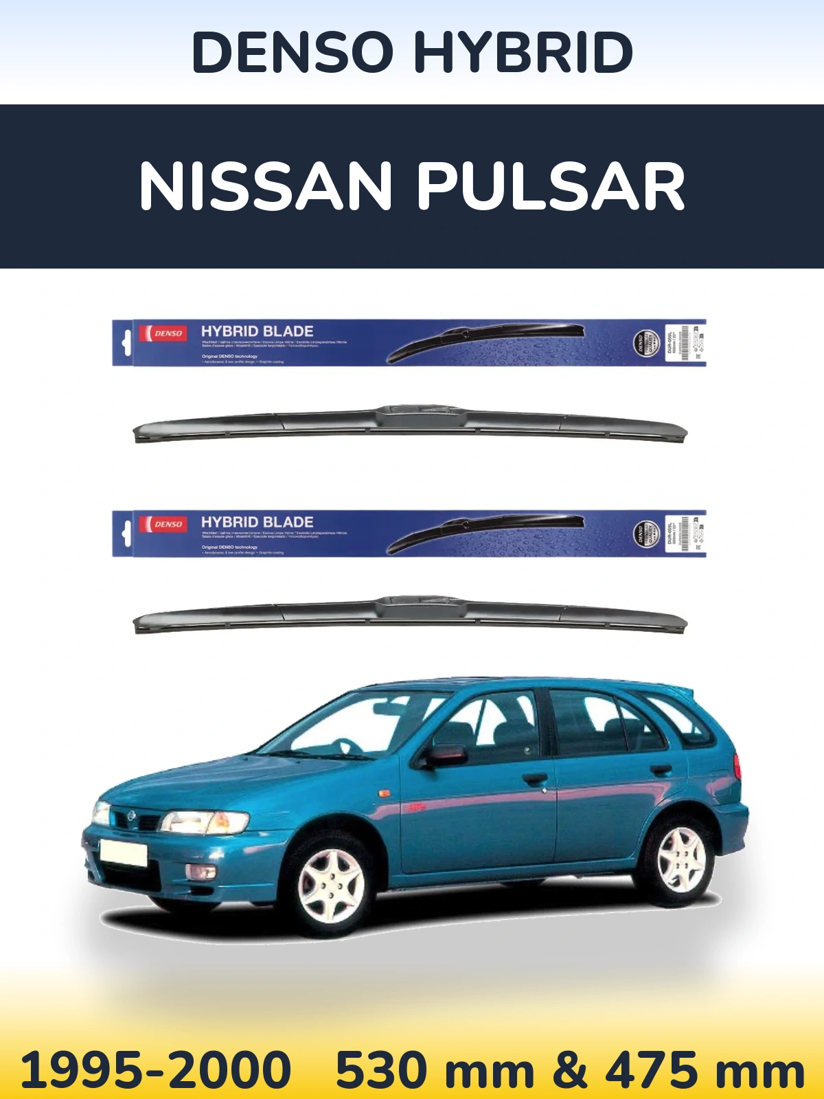 Ștergătoare Denso Hybrid pentru Nissan Pulsar