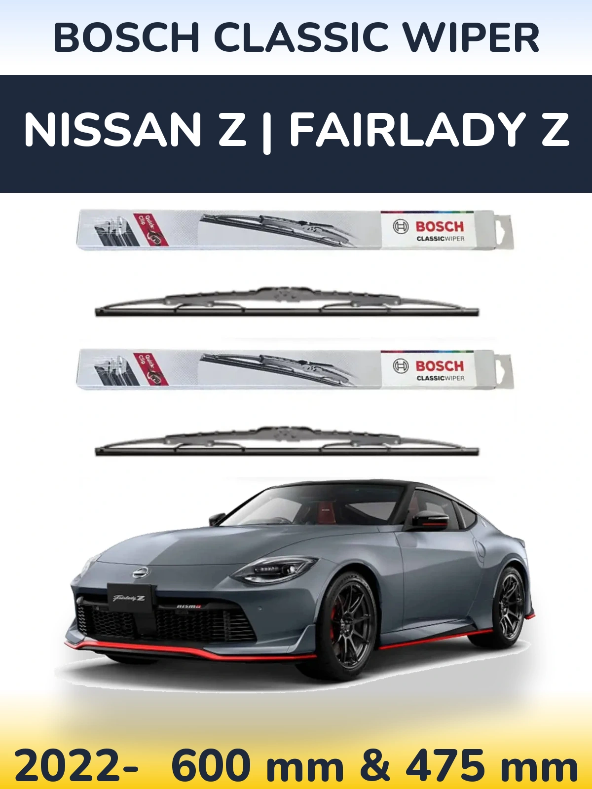 Ștergătoare BOSCH Classic Wiper pentru Nissan Z | Fairlady Z