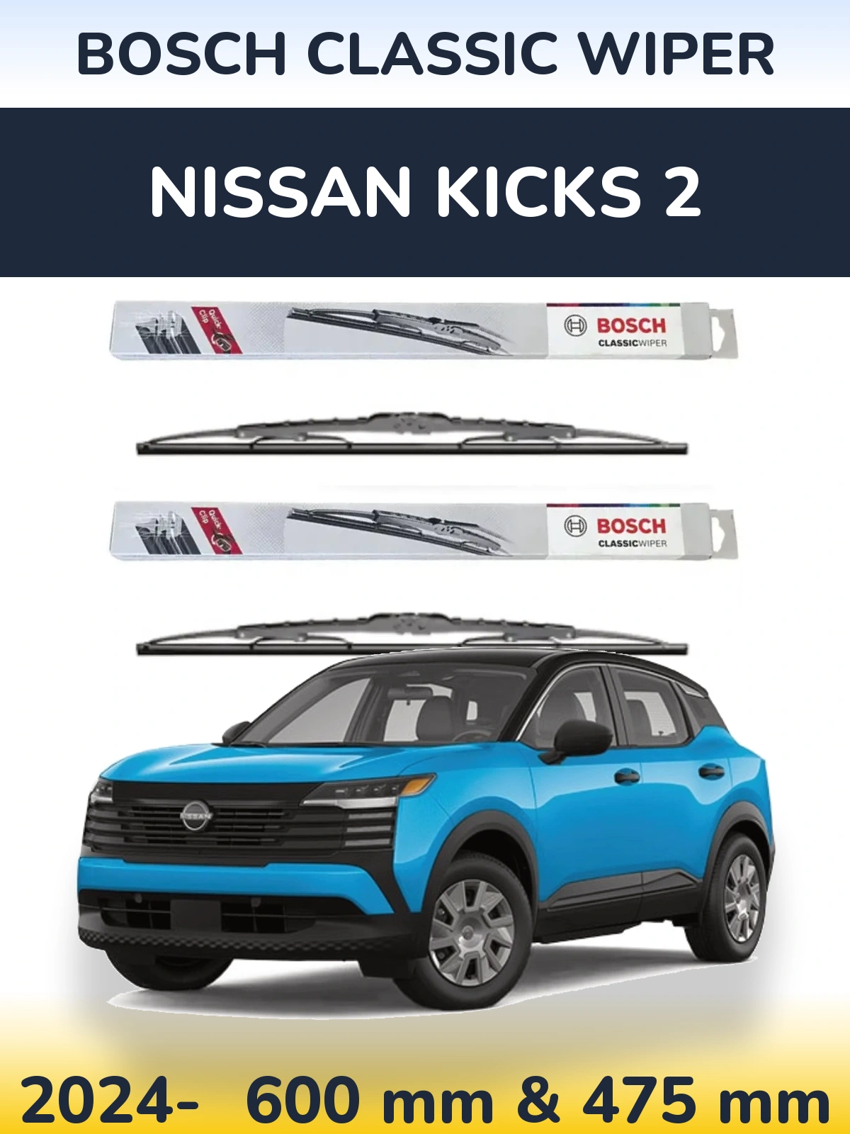 Ștergătoare BOSCH Classic Wiper pentru Nissan Kicks 2