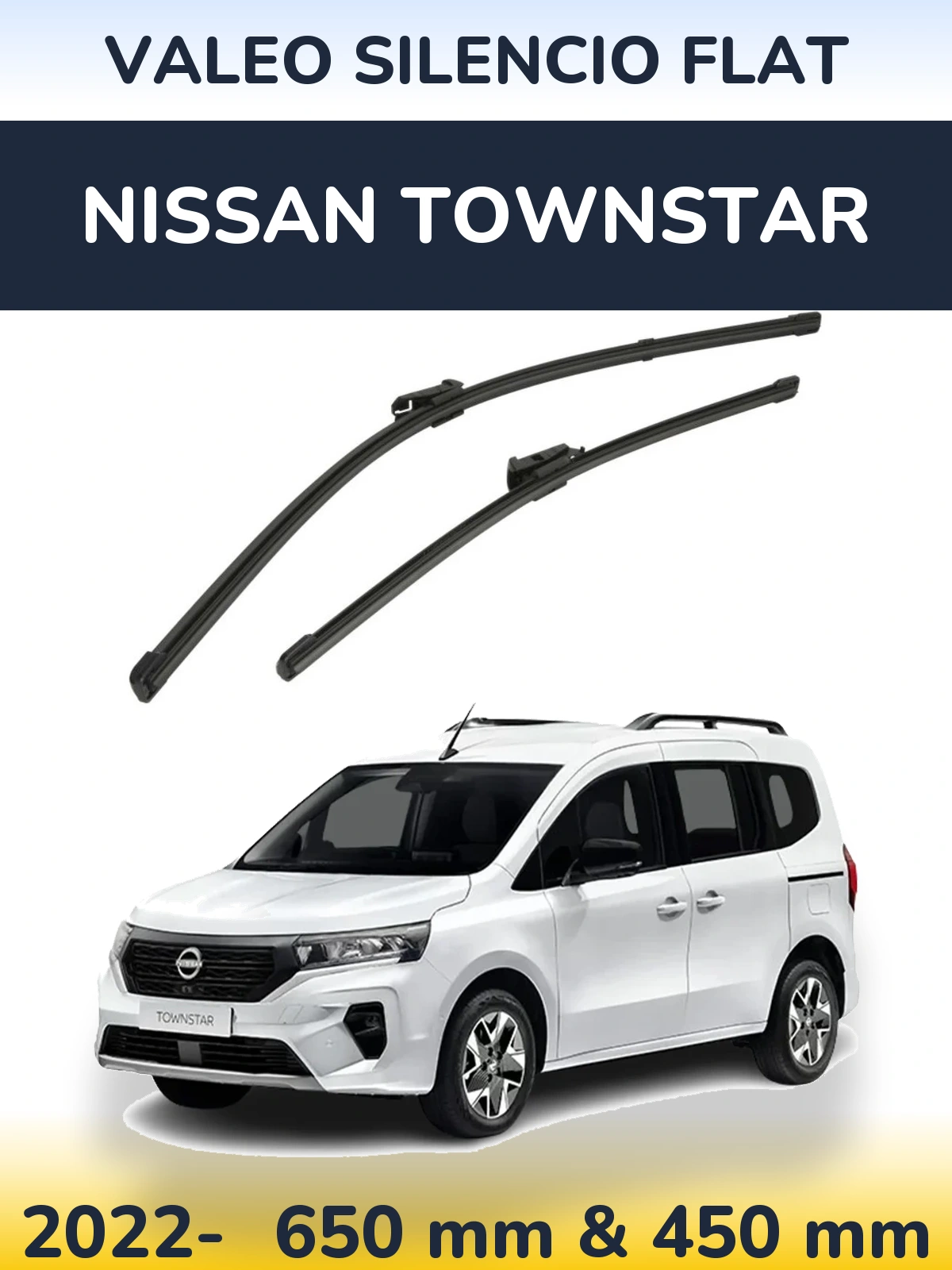 Ștergătoare Valeo Silencio Flat pentru Nissan Townstar