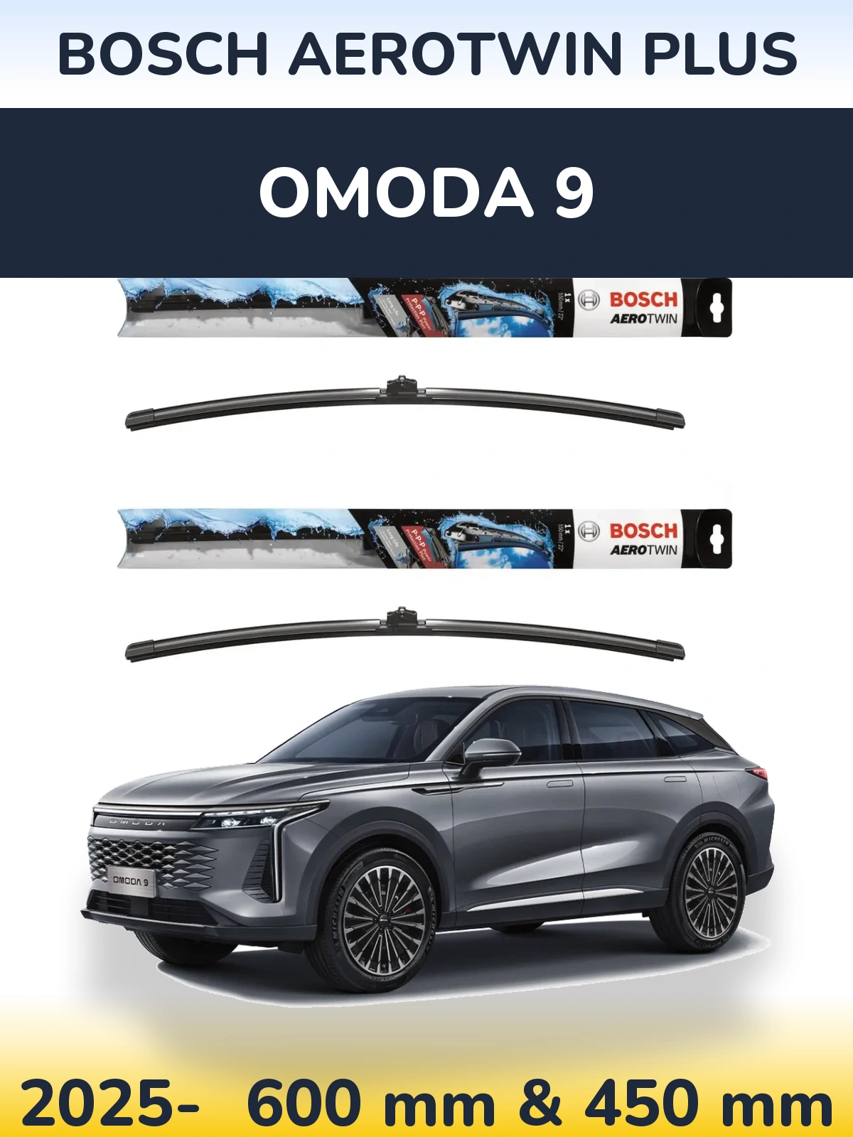 Ștergătoare BOSCH AeroTwin Plus pentru Omoda 9