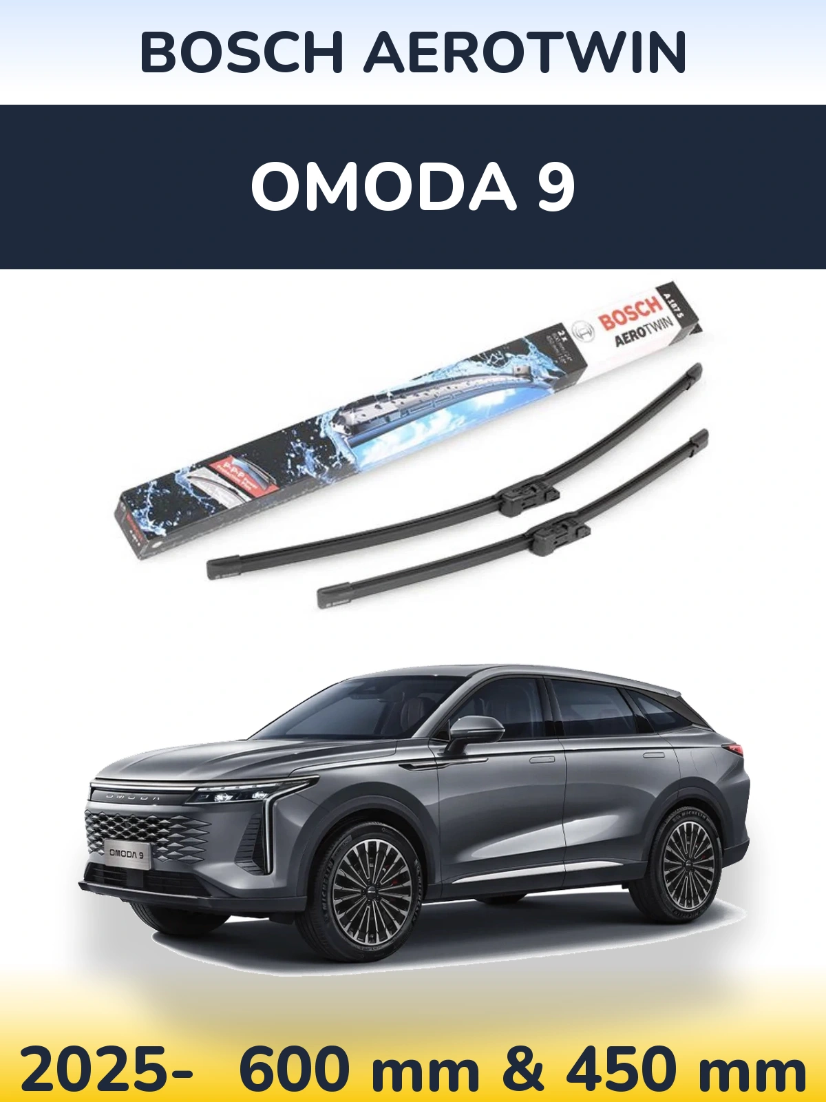 Ștergătoare BOSCH AeroTwin pentru Omoda 9