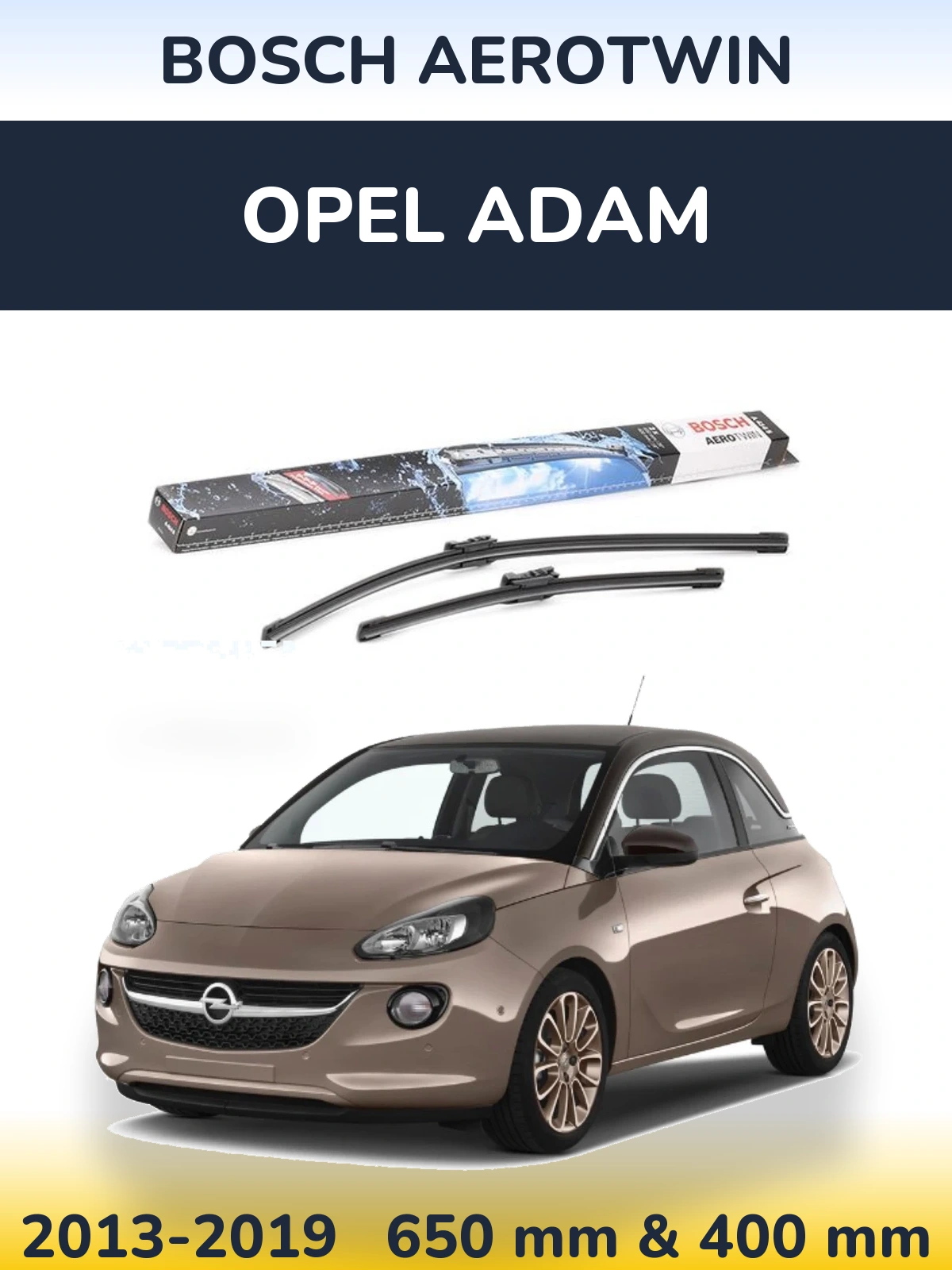 Ștergătoare BOSCH AeroTwin pentru Opel Adam