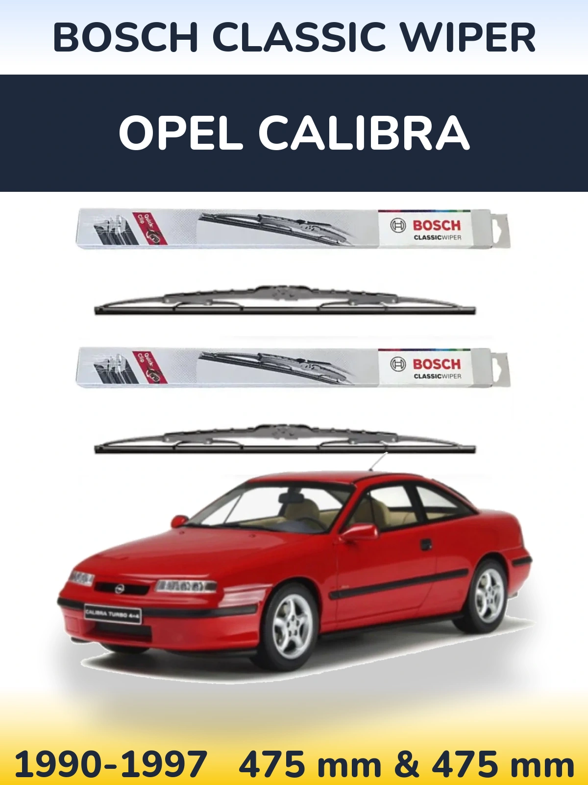 Ștergătoare BOSCH Classic Wiper pentru Opel Calibra
