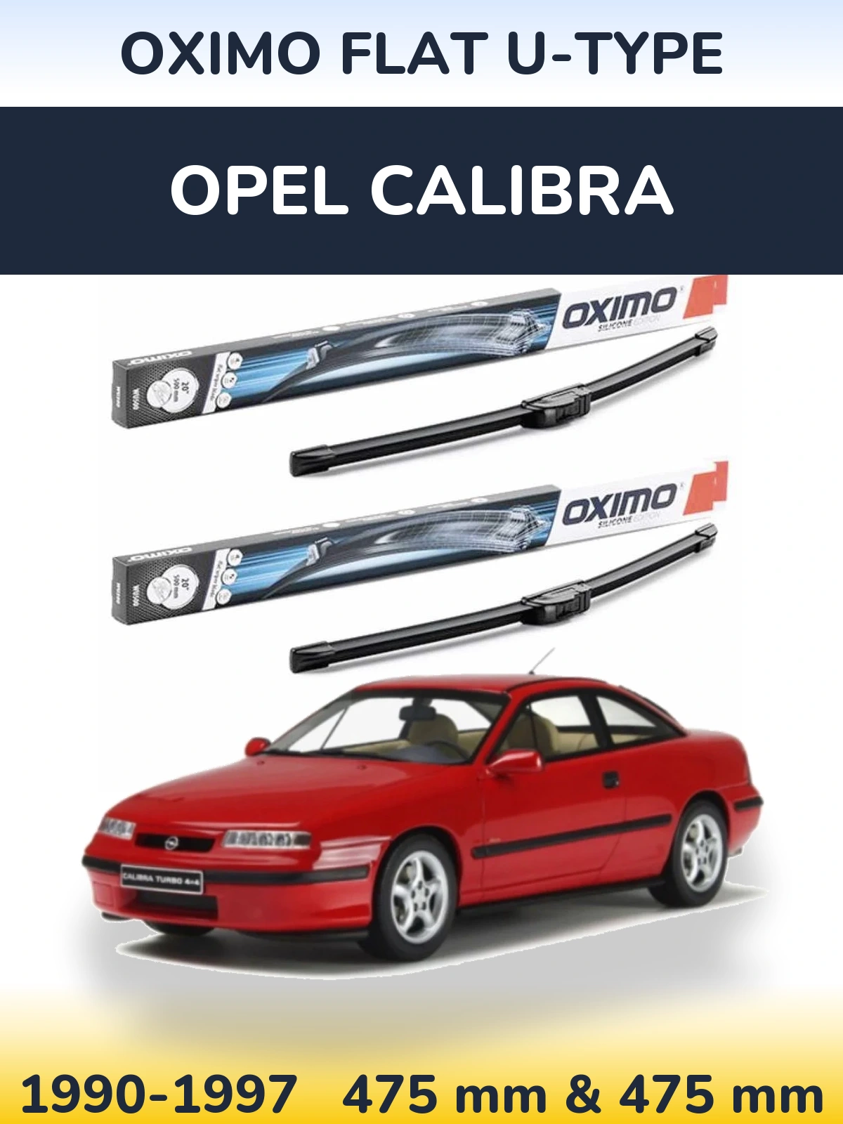 Ștergătoare Oximo Flat U-type pentru Opel Calibra
