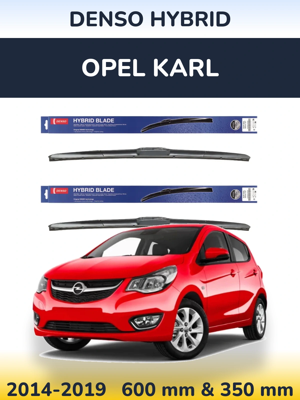Ștergătoare Denso Hybrid pentru Opel Karl