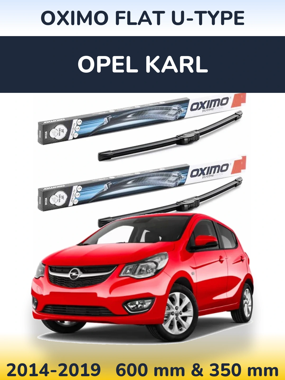 Ștergătoare Oximo Flat U-type pentru Opel Karl