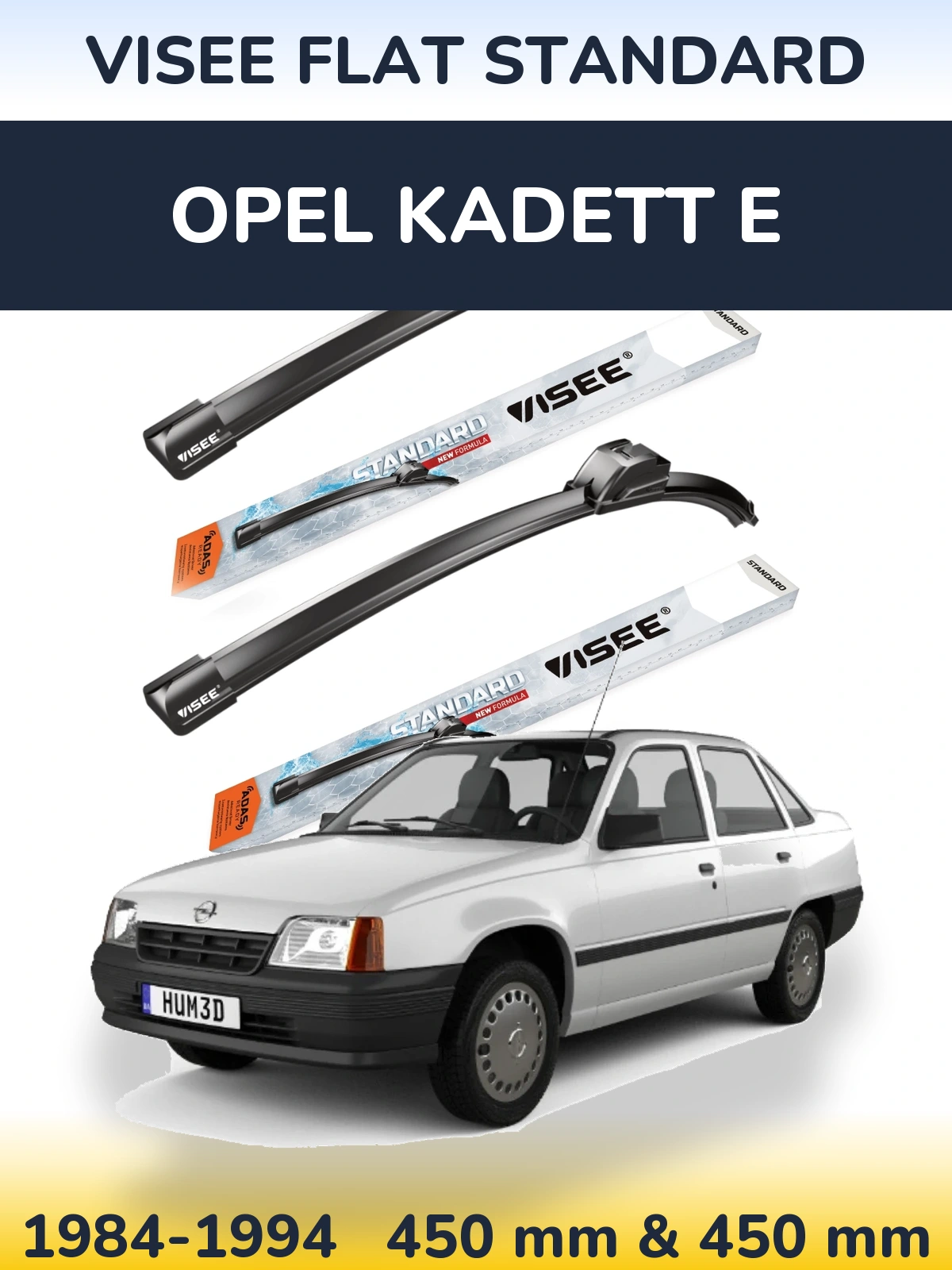 Ștergătoare VISEE FLAT STANDARD pentru Opel Kadett E