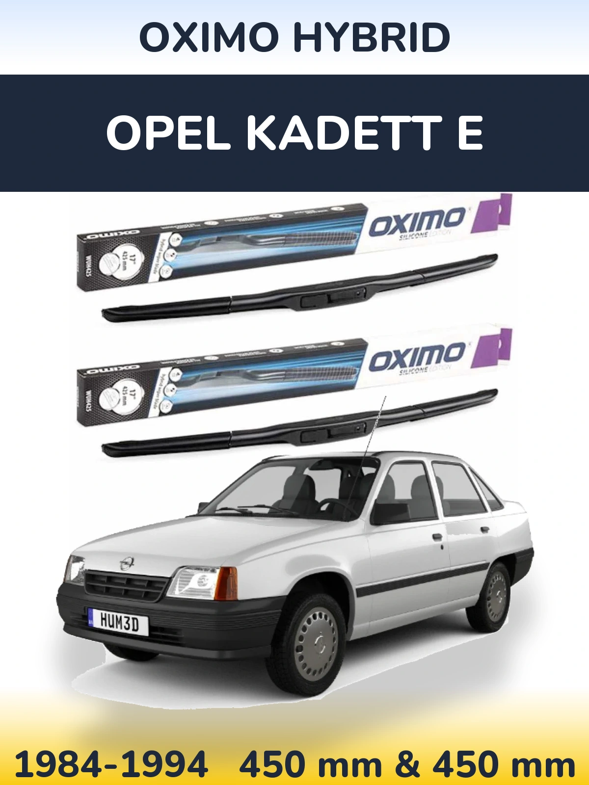Ștergătoare Oximo Hybrid pentru Opel Kadett E