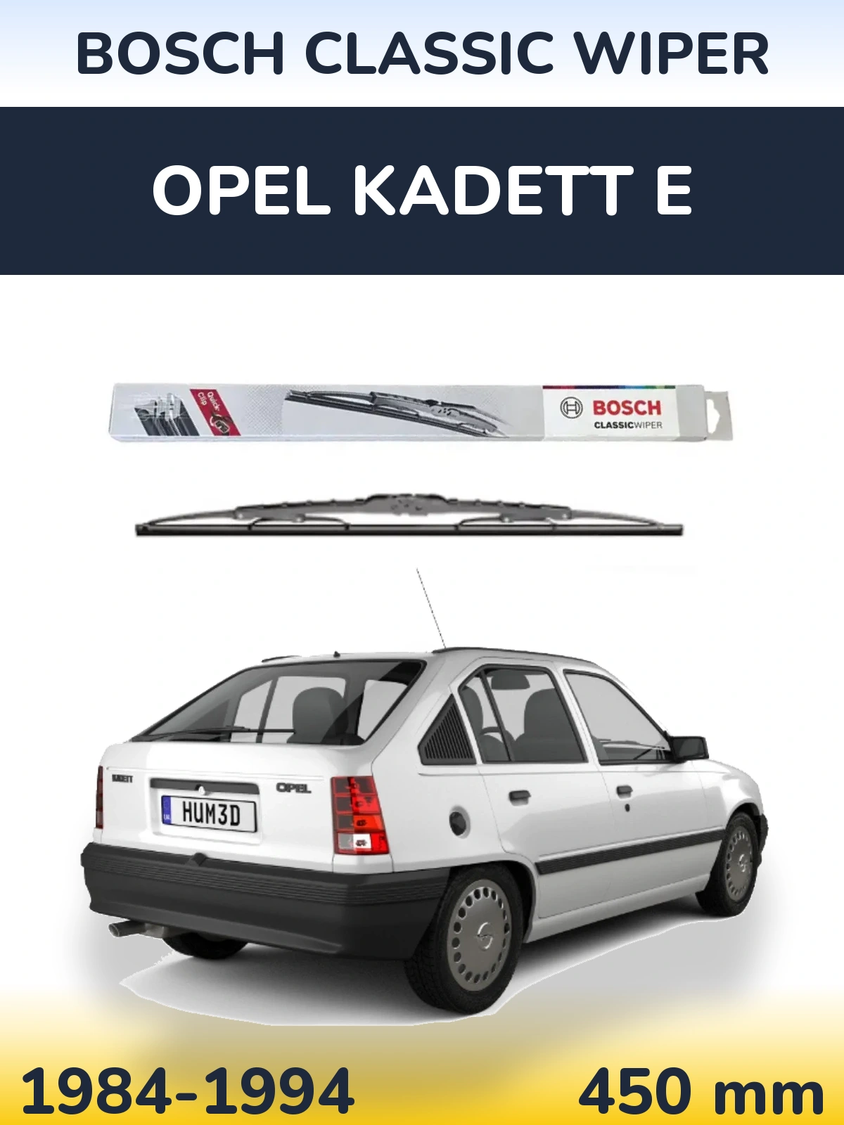 Ștergătoare BOSCH Classic Wiper pentru Opel Kadett E