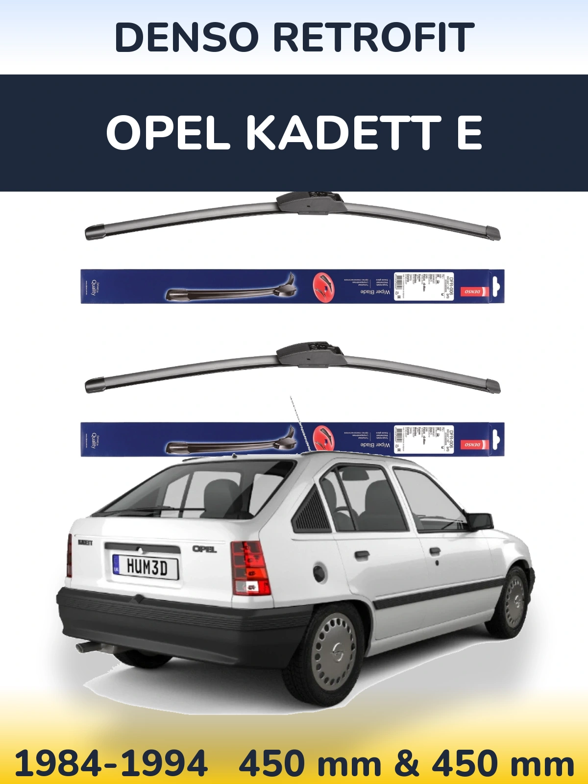 Ștergătoare Denso Retrofit pentru Opel Kadett E