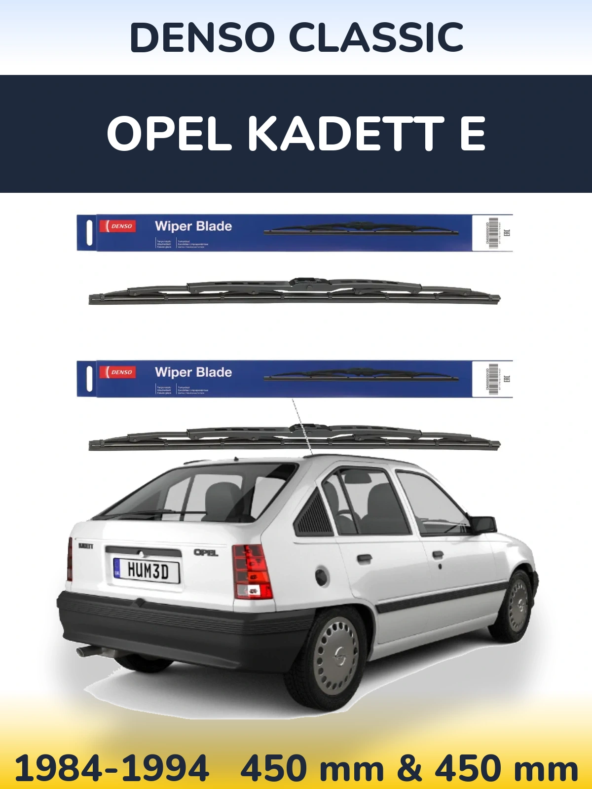 Ștergătoare Denso Classic pentru Opel Kadett E