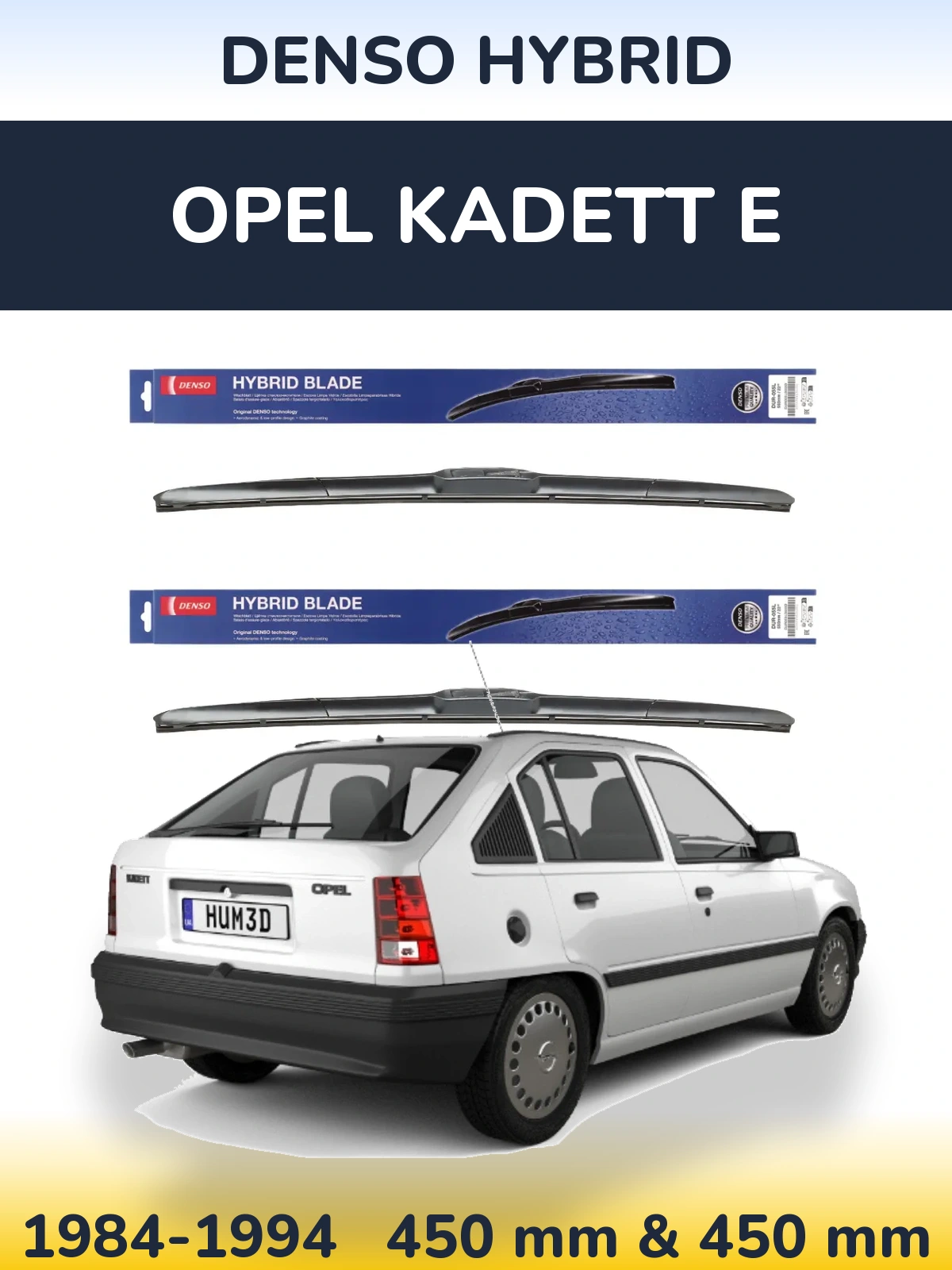 Ștergătoare Denso Hybrid pentru Opel Kadett E