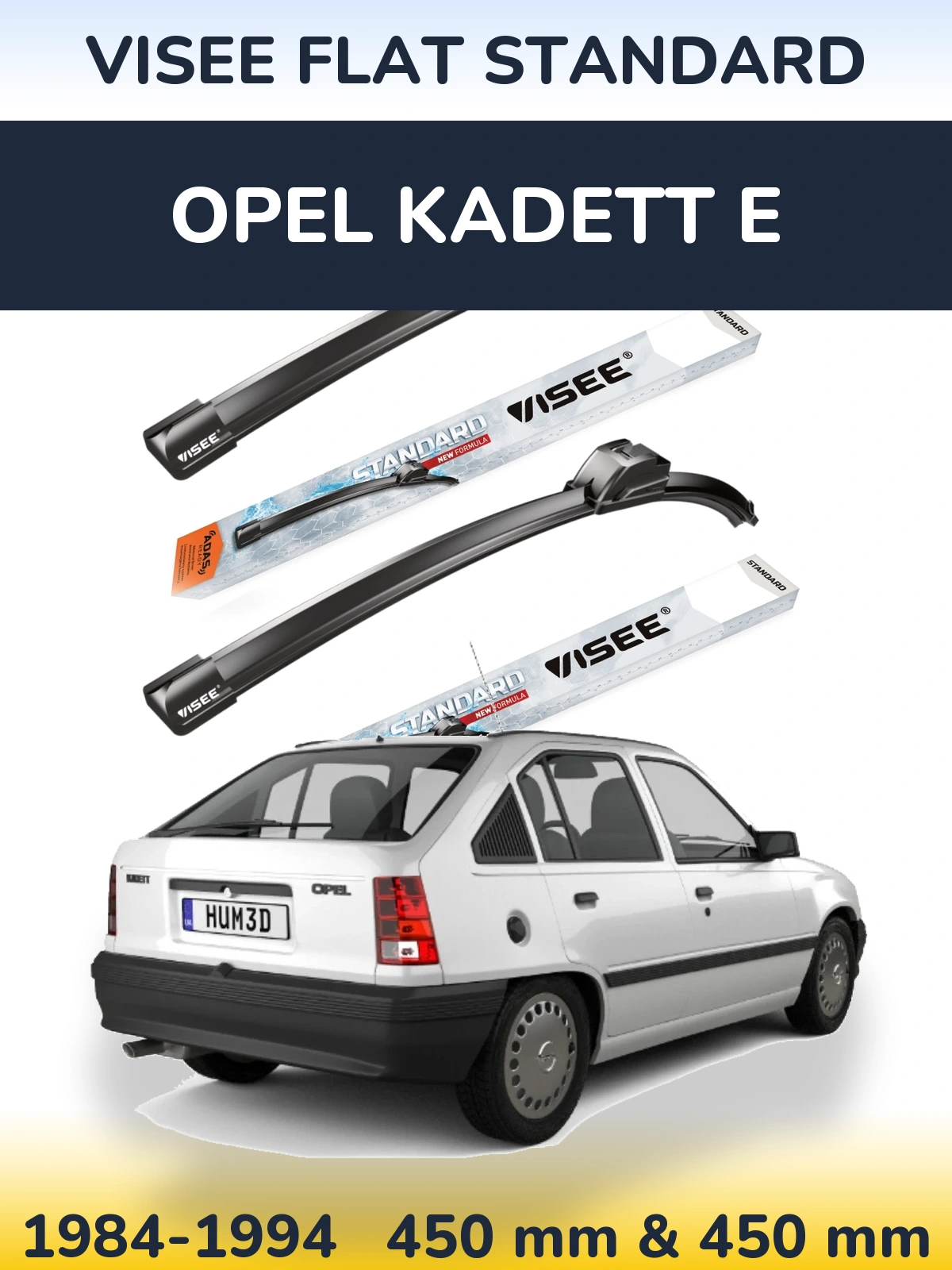 Ștergătoare VISEE FLAT STANDARD pentru Opel Kadett E