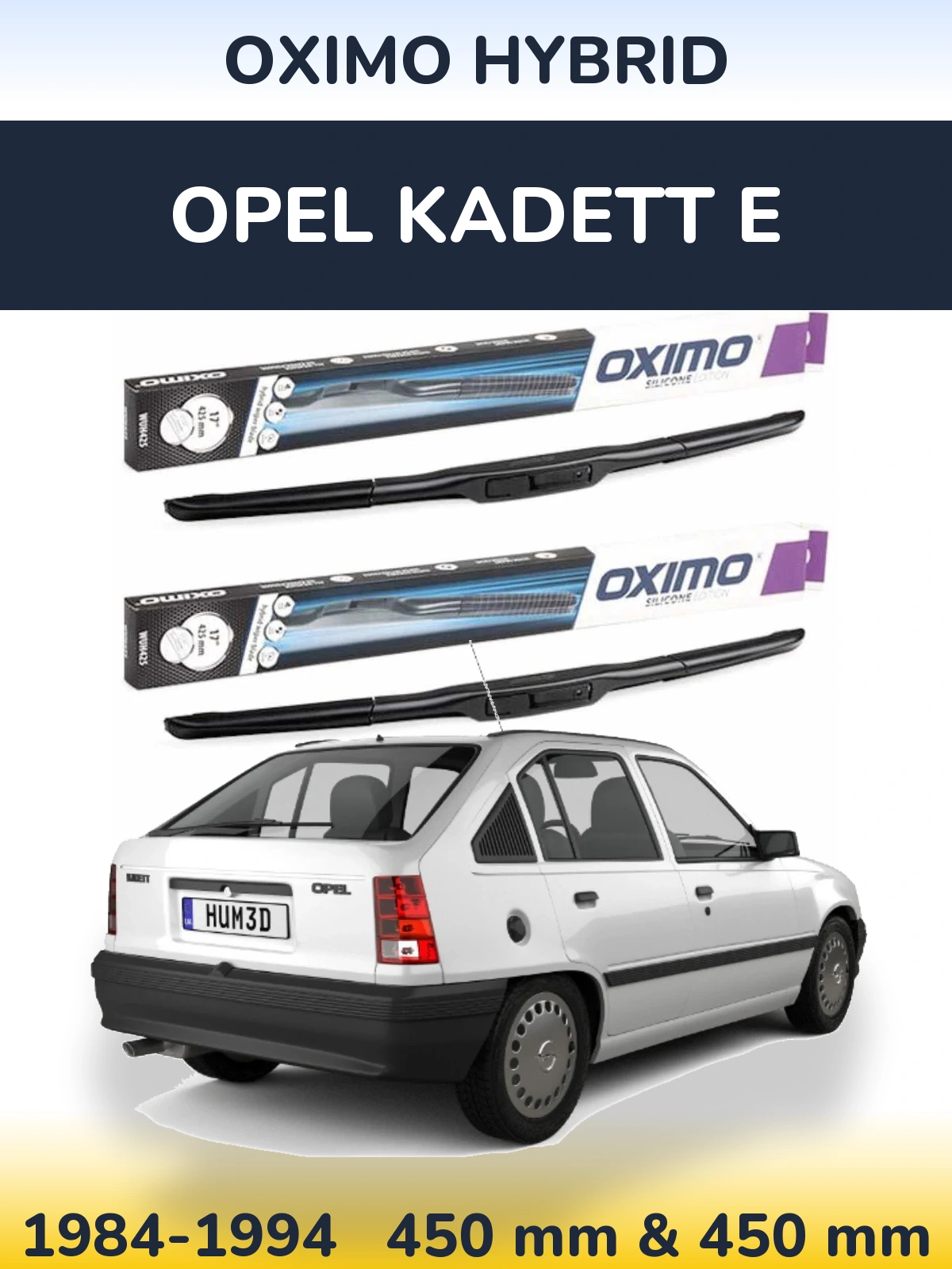 Ștergătoare Oximo Hybrid pentru Opel Kadett E