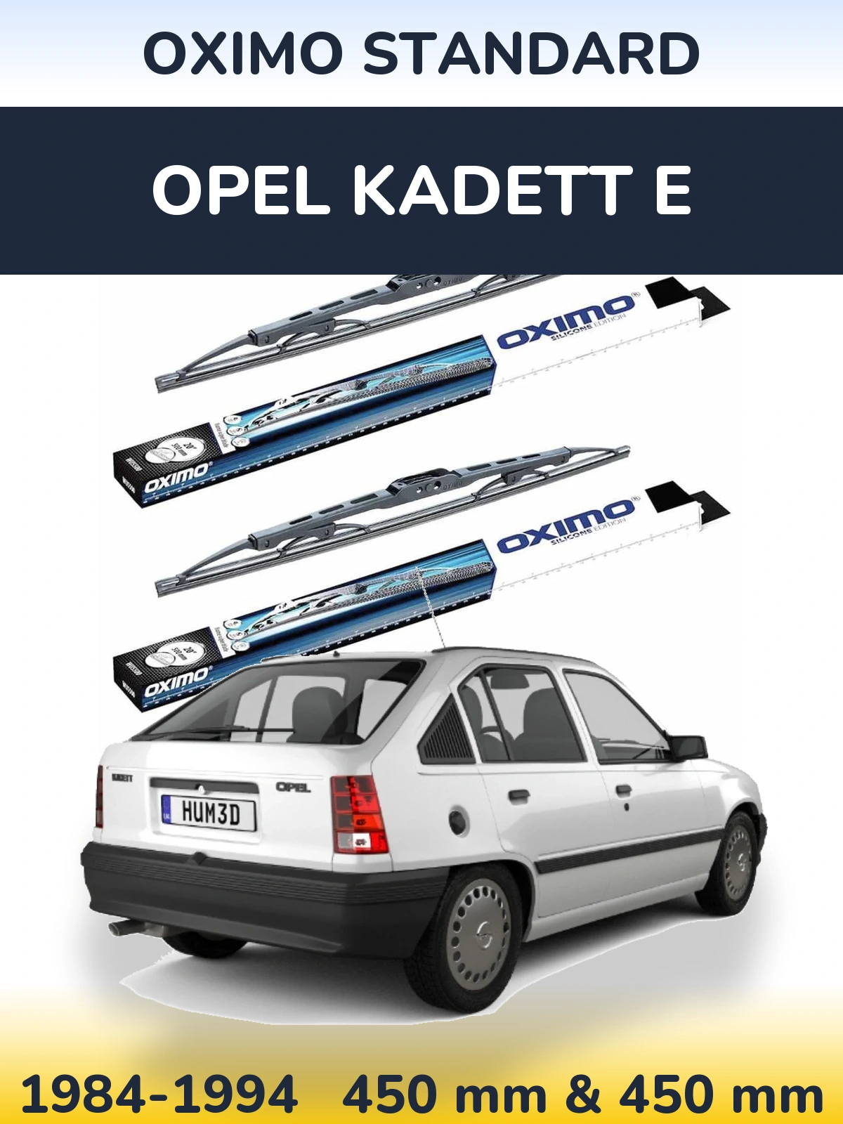 Ștergătoare Oximo Standard pentru Opel Kadett E