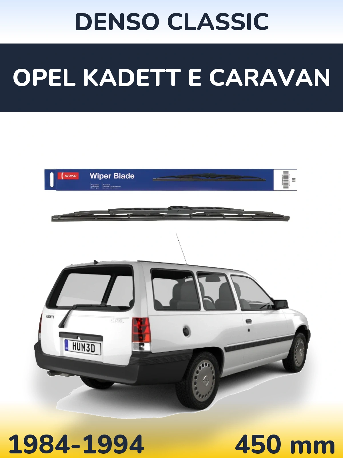 Ștergătoare Denso Classic pentru Opel Kadett E Caravan