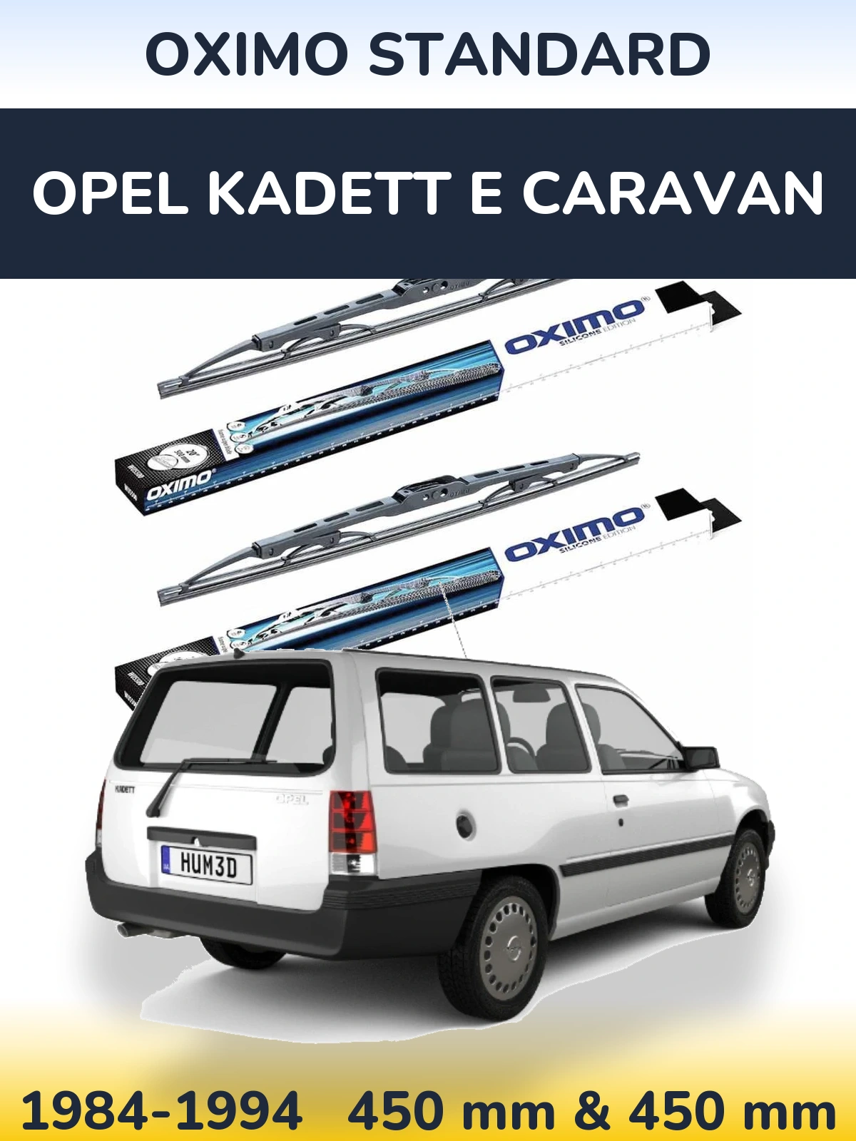Ștergătoare Oximo Standard pentru Opel Kadett E Caravan