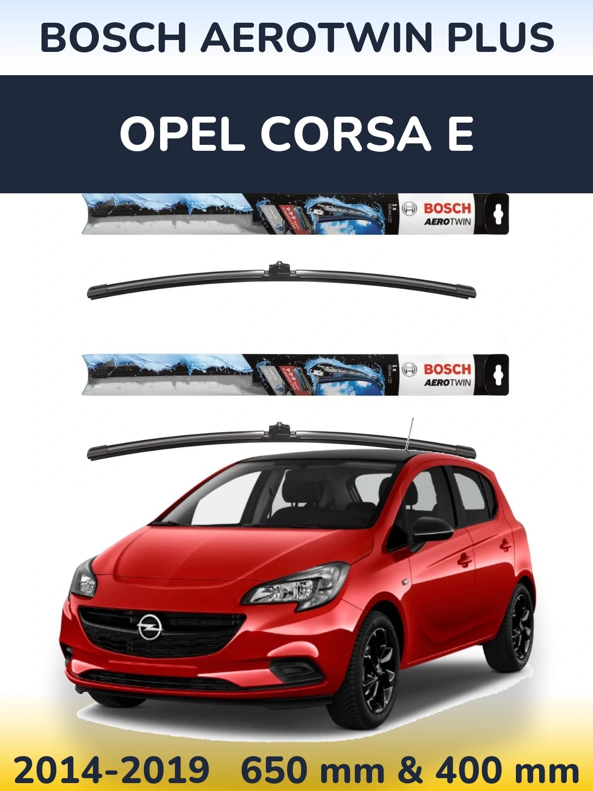 Ștergătoare BOSCH AeroTwin Plus pentru Opel Corsa E