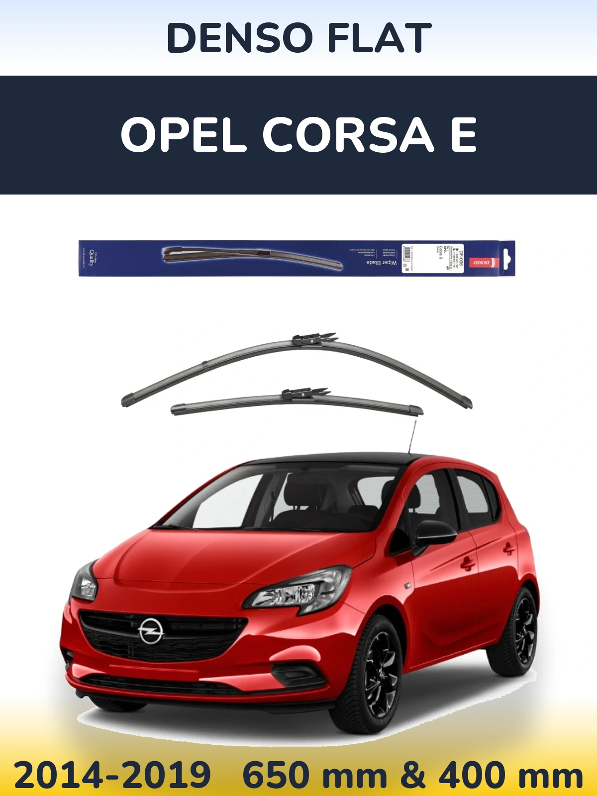 Ștergătoare Denso Flat pentru Opel Corsa E