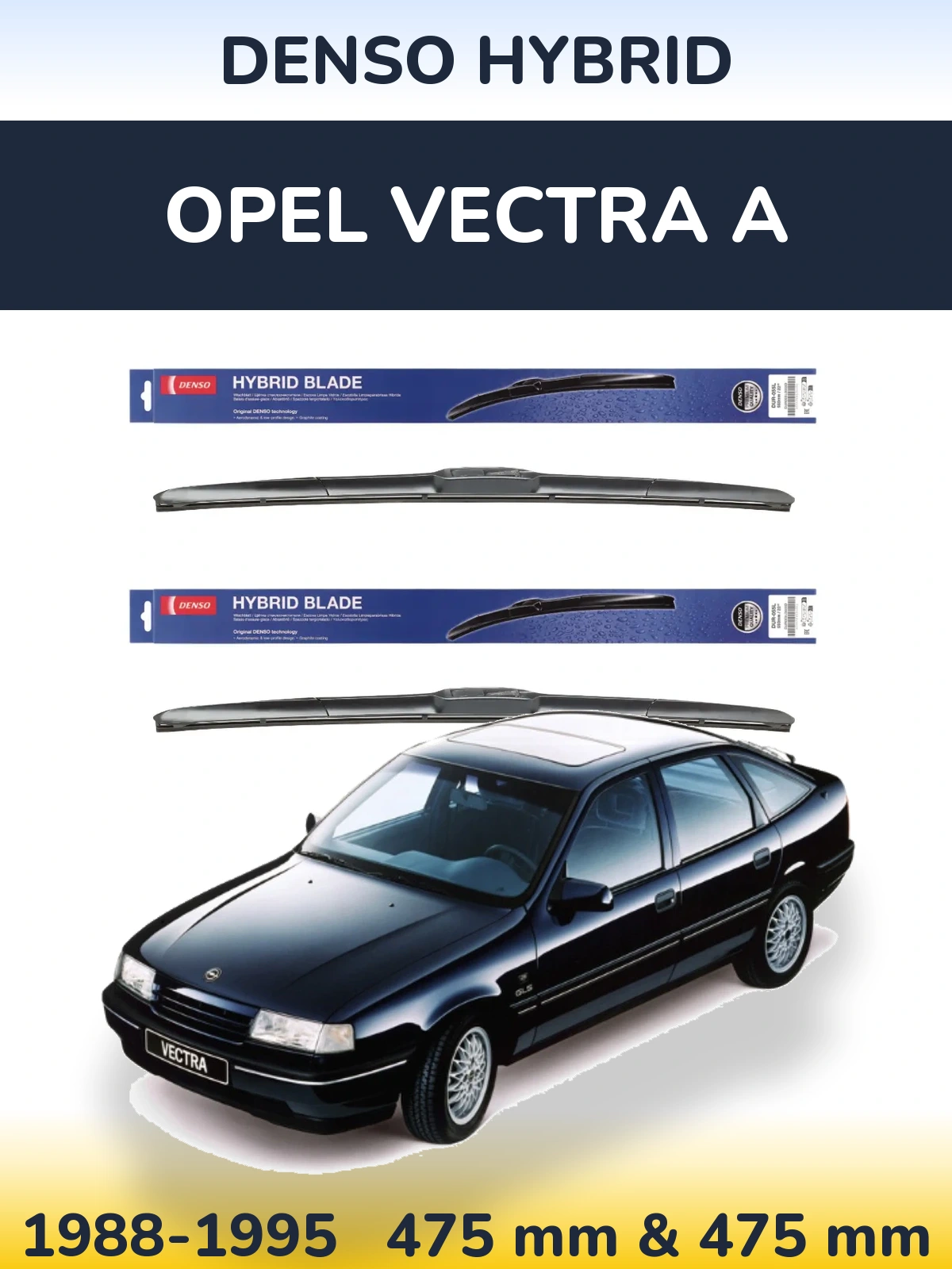 Ștergătoare Denso Hybrid pentru Opel Vectra A