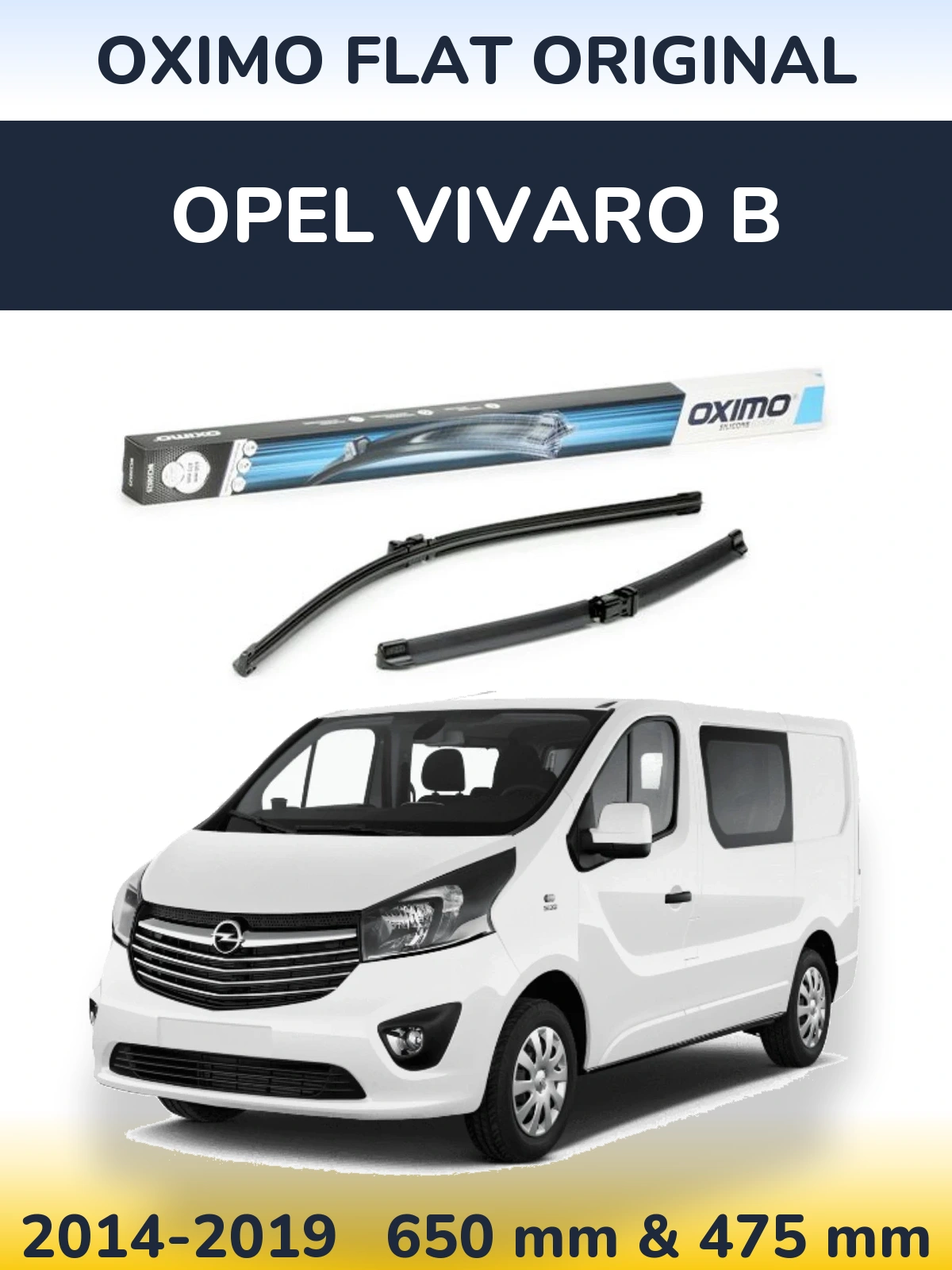 Ștergătoare Oximo Flat Original pentru Opel Vivaro B