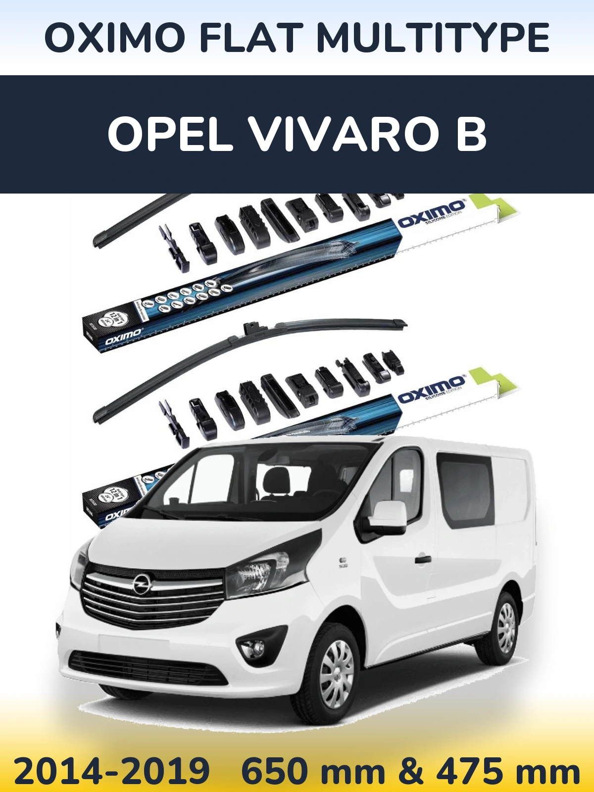 Ștergătoare Oximo Flat MultiTipe pentru Opel Vivaro B