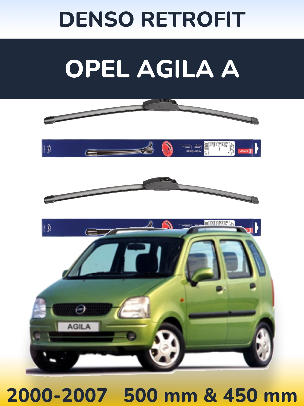 Ștergătoare Denso Retrofit pentru Opel Agila A