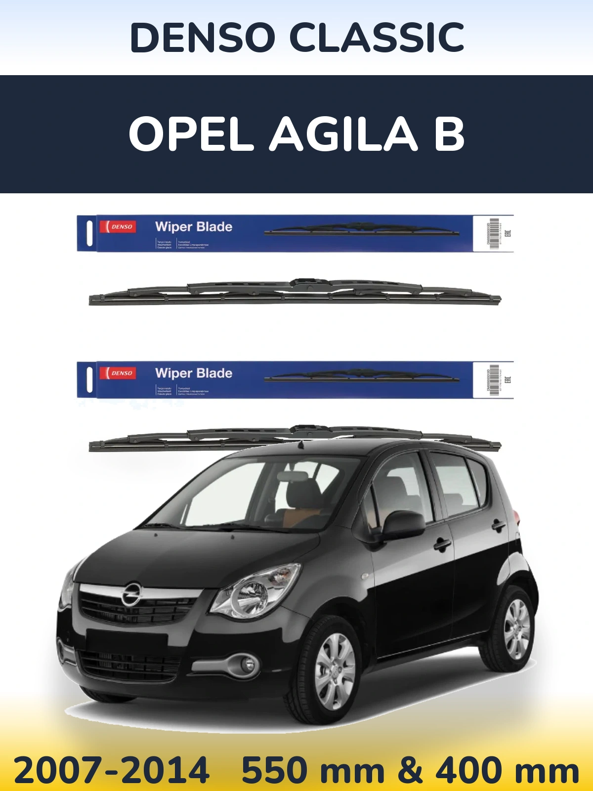 Ștergătoare Denso Classic pentru Opel Agila B