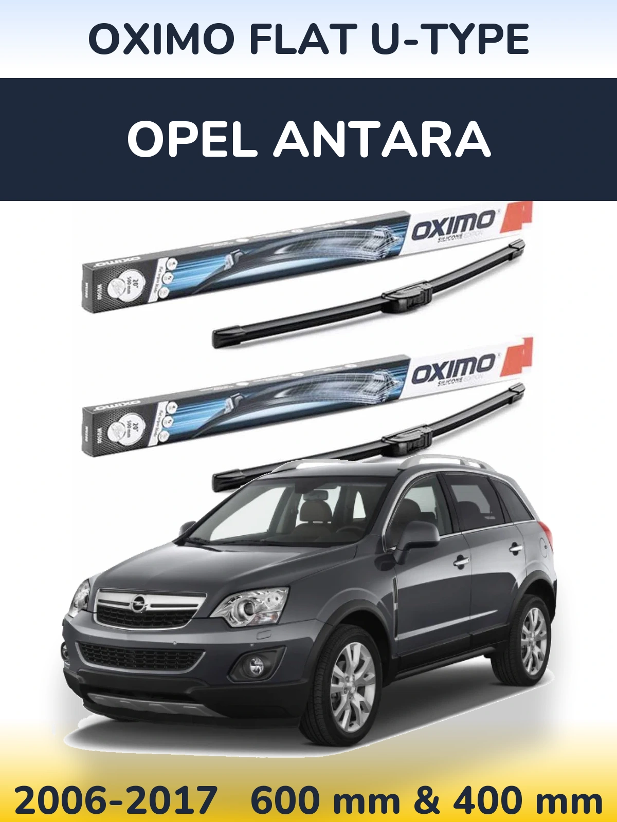 Ștergătoare Oximo Flat U-type pentru Opel Antara
