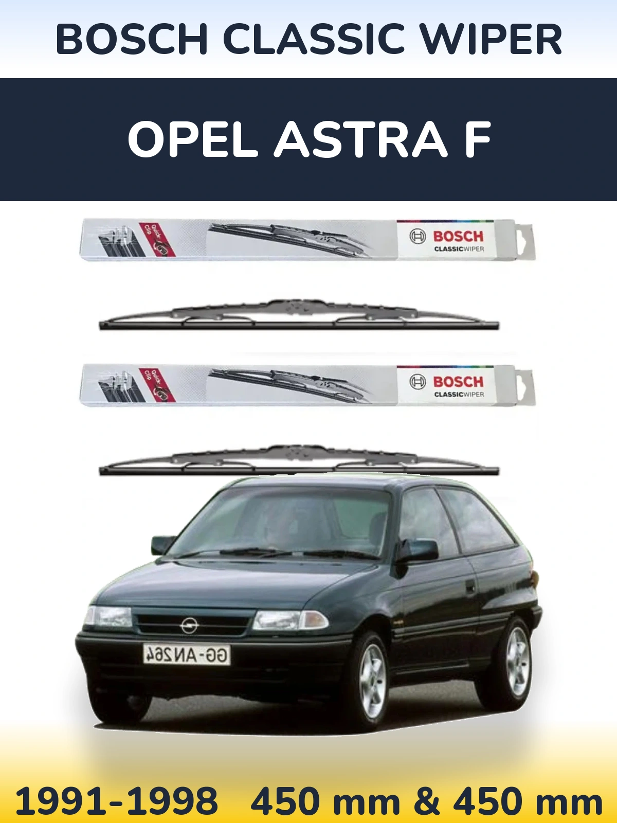 Ștergătoare BOSCH Classic Wiper pentru Opel Astra F