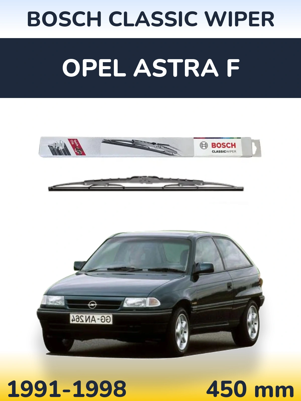 Ștergătoare BOSCH Classic Wiper pentru Opel Astra F
