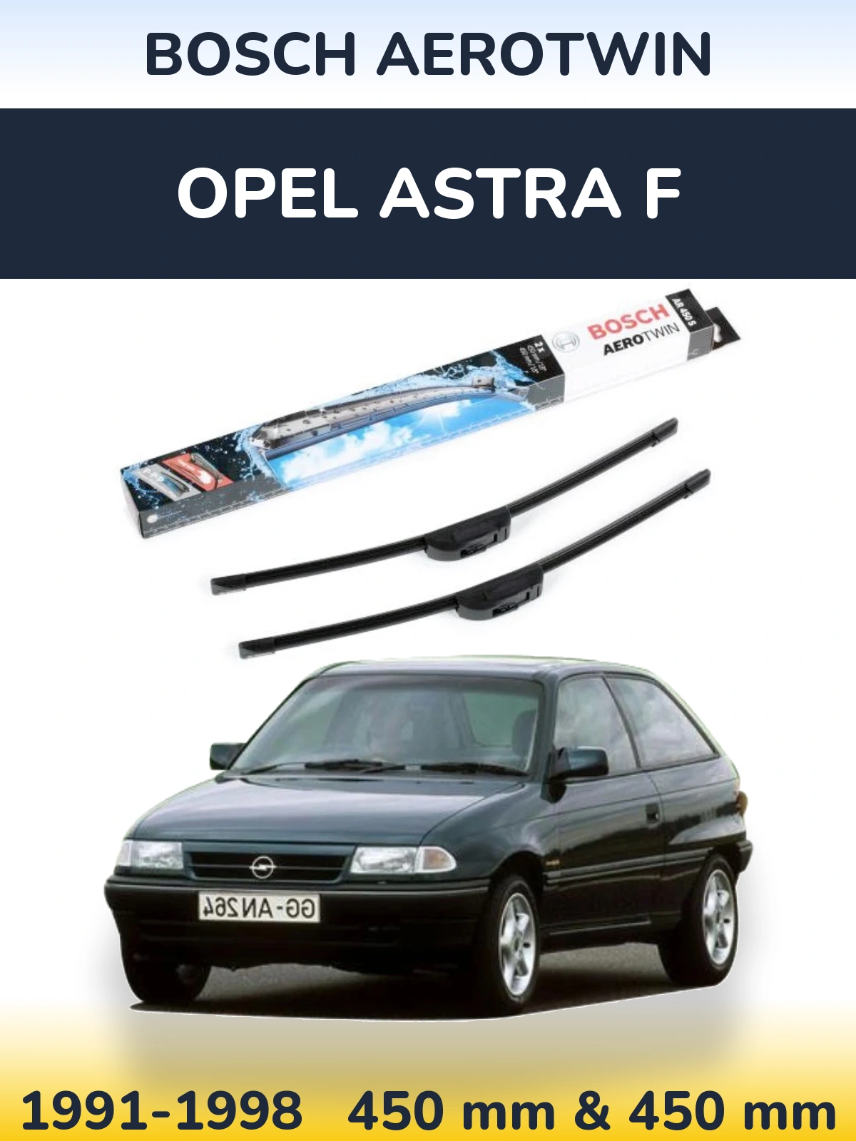 Ștergătoare BOSCH AeroTwin pentru Opel Astra F