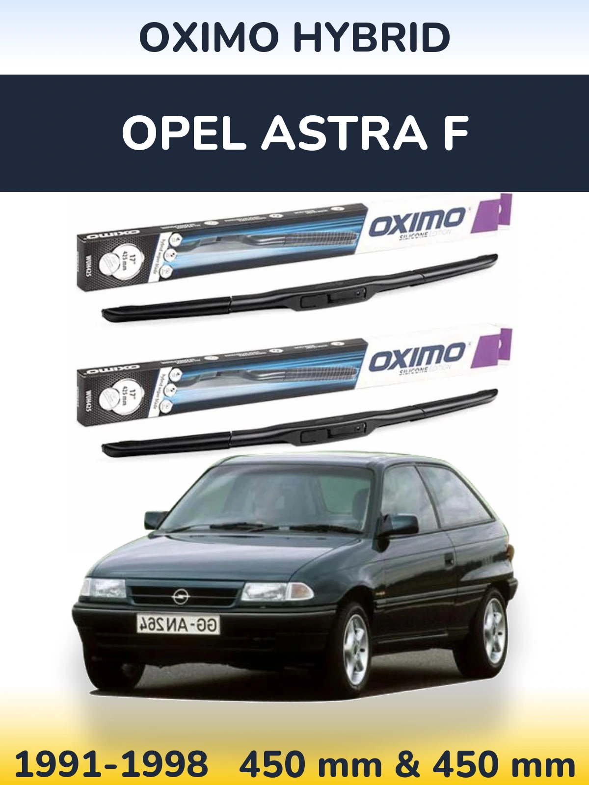 Ștergătoare Oximo Hybrid pentru Opel Astra F
