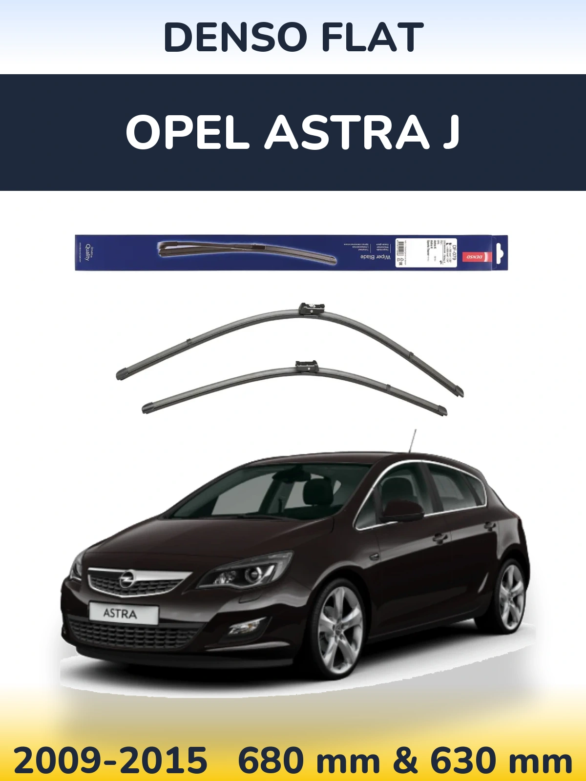 Ștergătoare Denso Flat pentru Opel Astra J