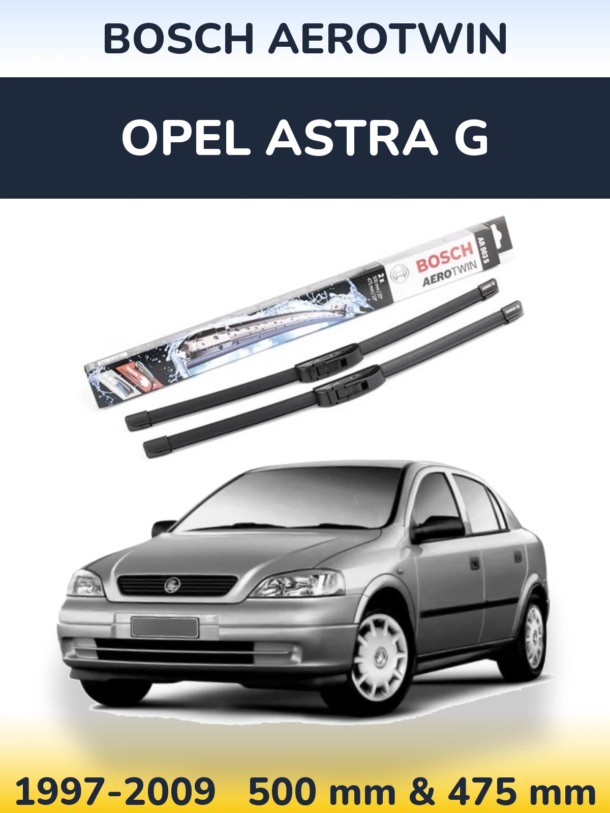 Ștergătoare BOSCH AeroTwin pentru Opel Astra G