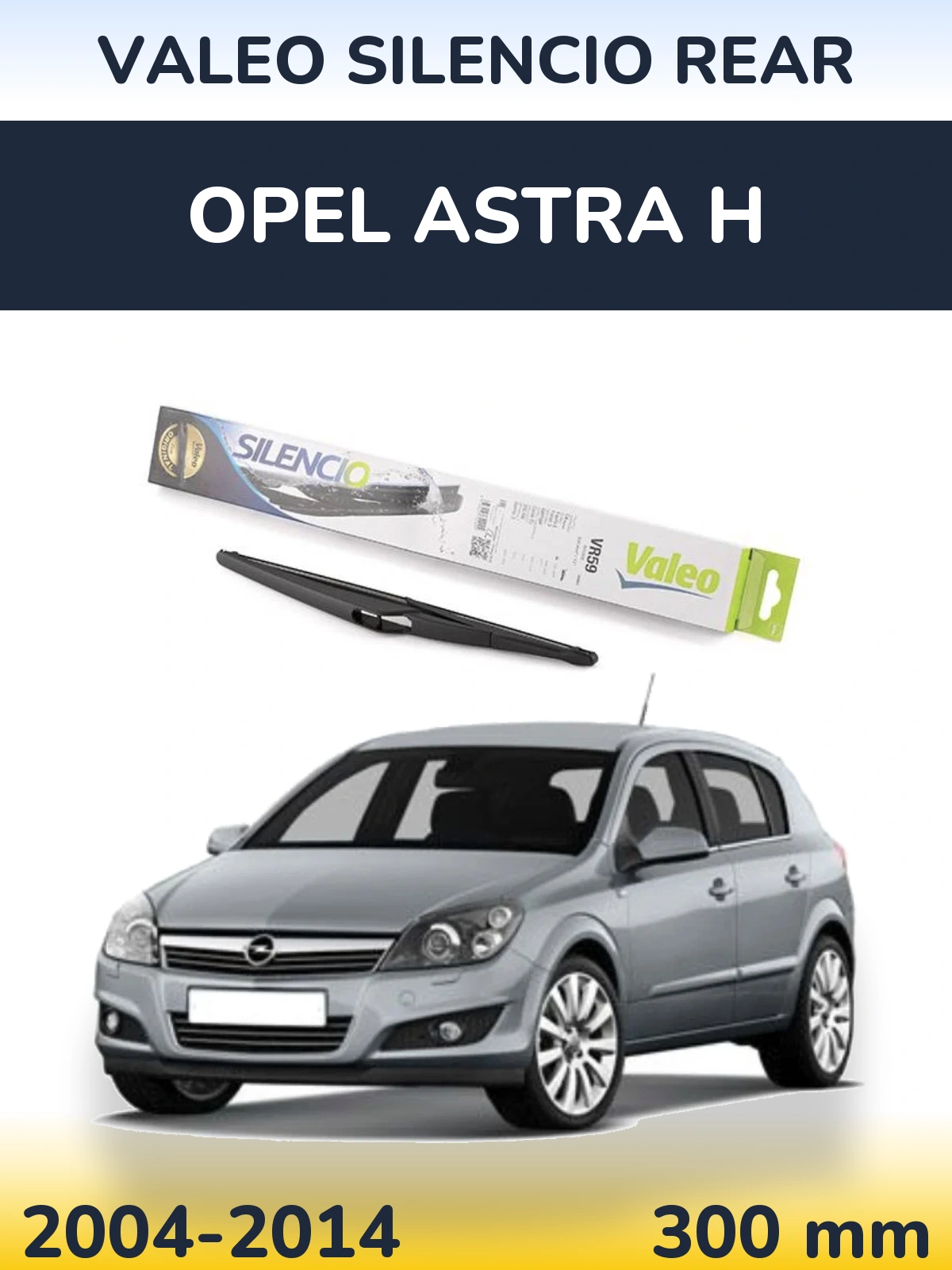 Задний дворник Valeo Silencio Rear 300 мм для Opel Astra H 2004-2014