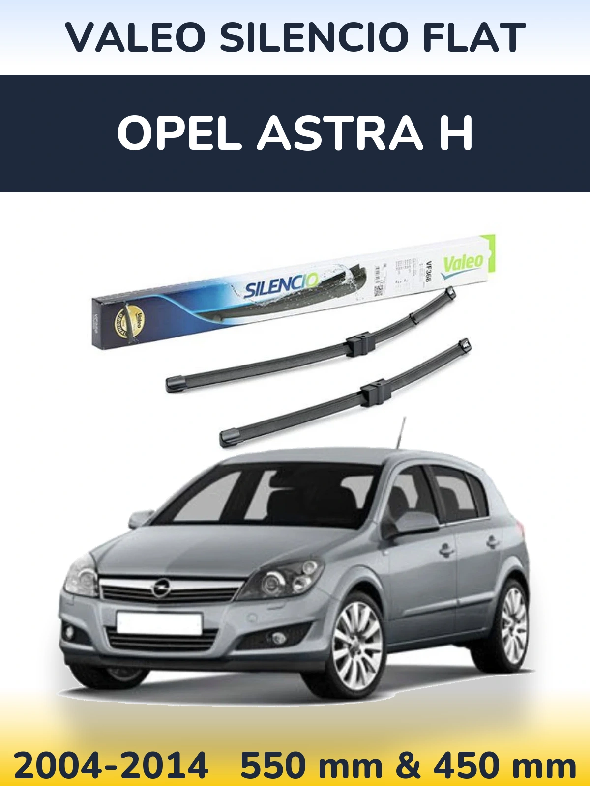 Ștergătoare Valeo Silencio Flat pentru Opel Astra H