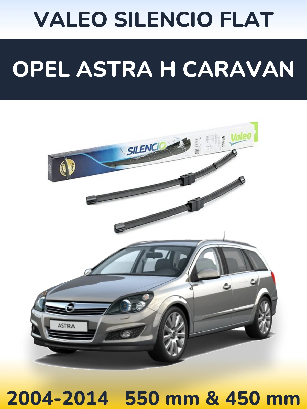 Ștergătoare Valeo Silencio Flat pentru Opel Astra H Caravan