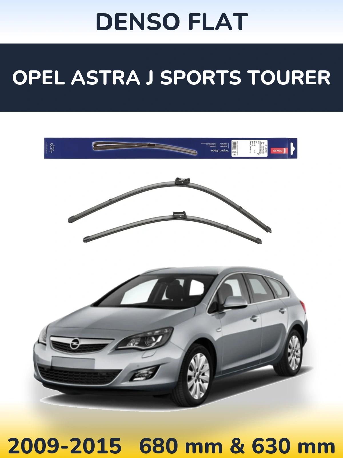 Ștergătoare Denso Flat pentru Opel Astra J Sports Tourer