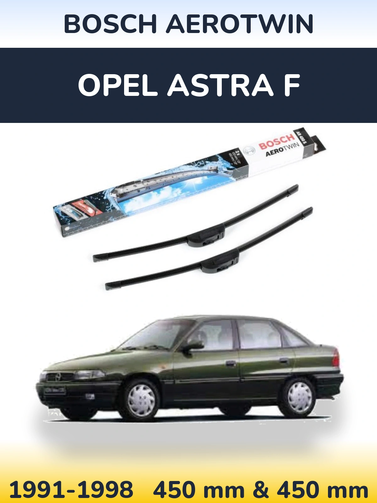 Ștergătoare BOSCH AeroTwin pentru Opel Astra F