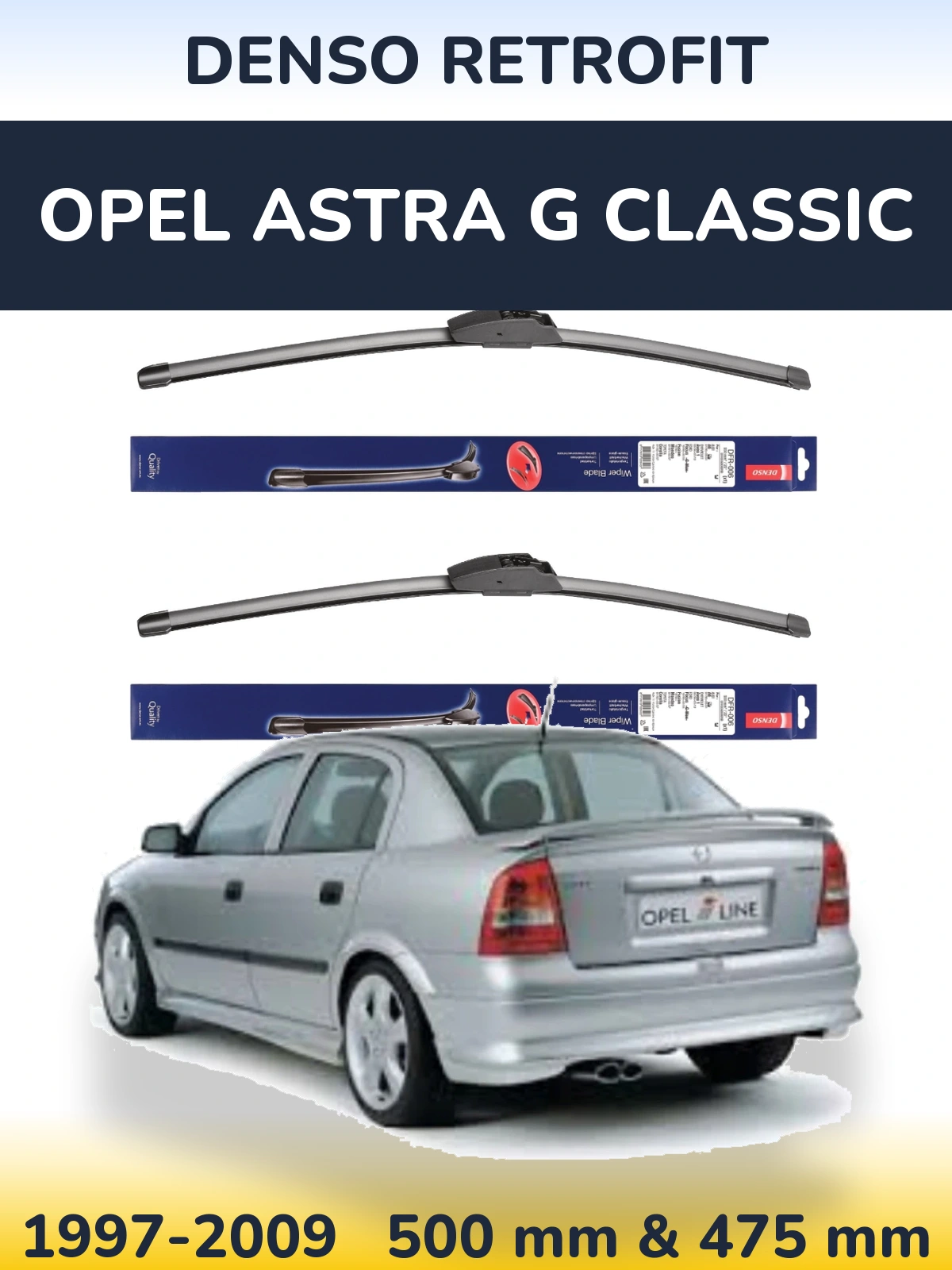 Ștergătoare Denso Retrofit pentru Opel Astra G Classic